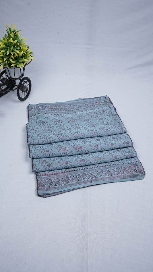 Pure Banarasi Handloom Katan Pashmina Saree