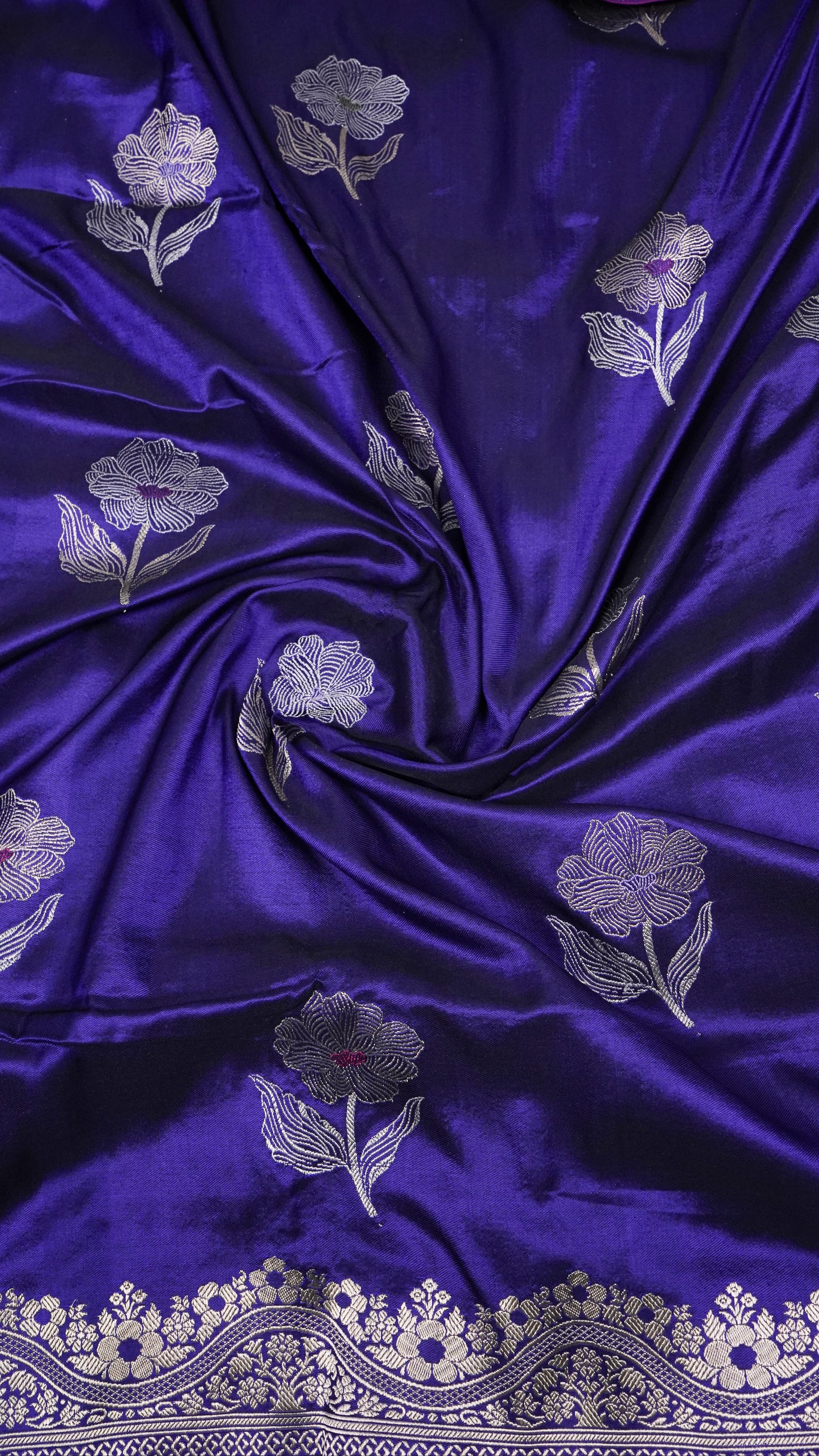 Pure Banarasi Handloom Katan Designer Saree