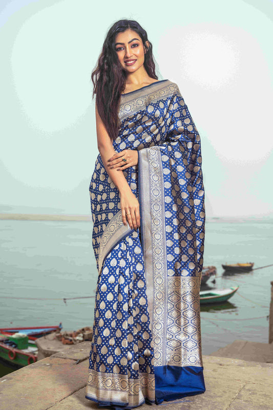 Pure Banrasi Jaal Work Patola Saree