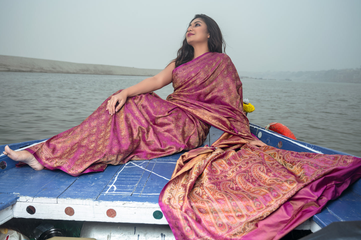 Pure Banarasi Katan Jamawaar Saree
