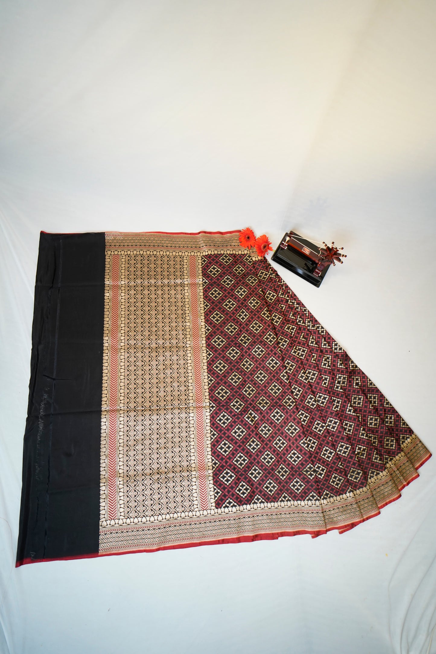 Pure Banarasi Handloom Katan Georgette Saree