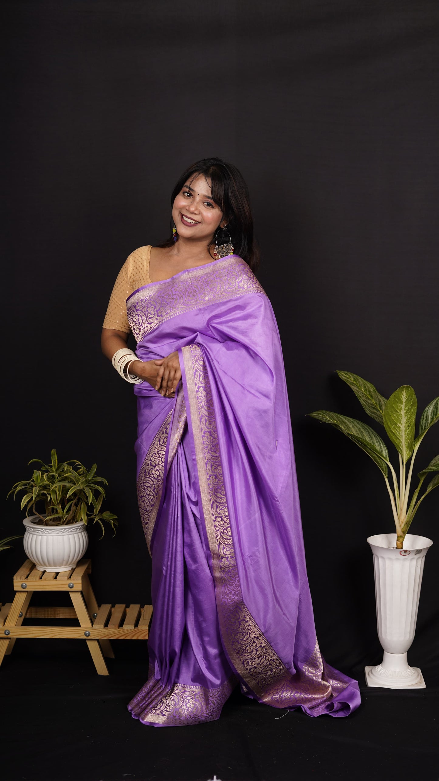 Pure Banarasi Handloom Katan Valkalam Saree