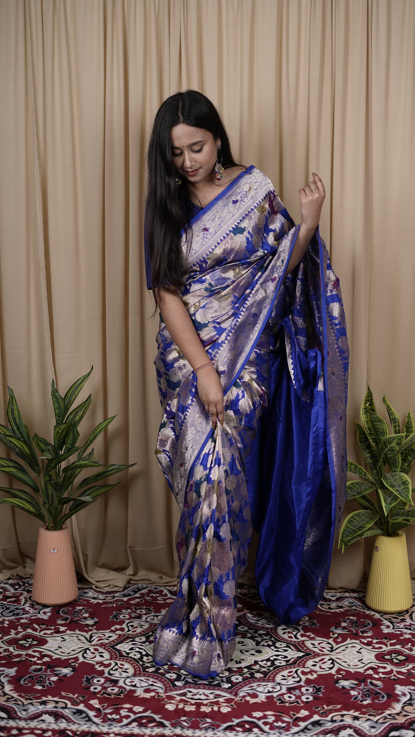 Pure Banarasi Handloom Katan Silk Rangkaat Patola Saree