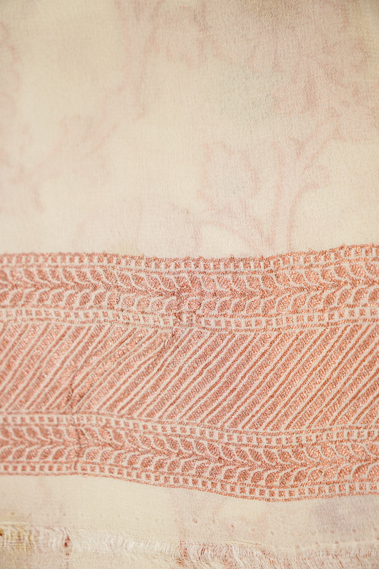 Pure Banarasi Handloom Khaddi Georgette Copper Refling Saree