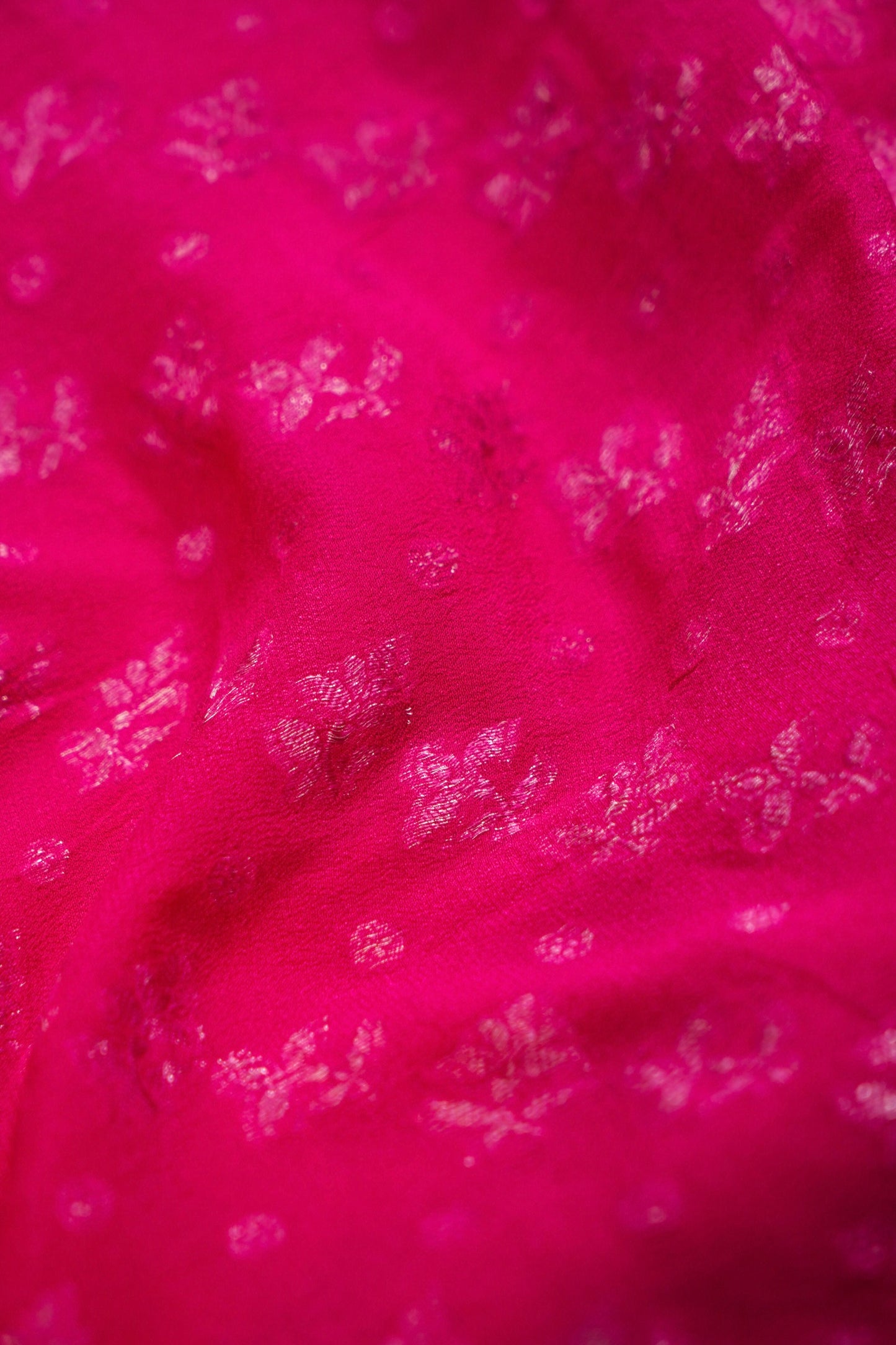 Pure Banarasi Powerloom Khaddi Georgette Chiffon Saree