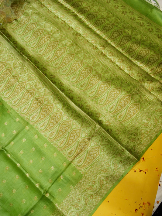Pure Banarasi Powerloom Tussar Silk Saree