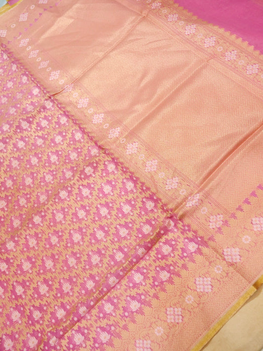 Pure Banarasi Handloom Katan Pitambari Saree