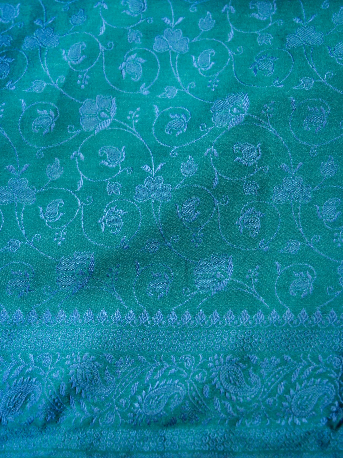 Pure Banarasi Handloom Katan Pashmina Tanchui Saree
