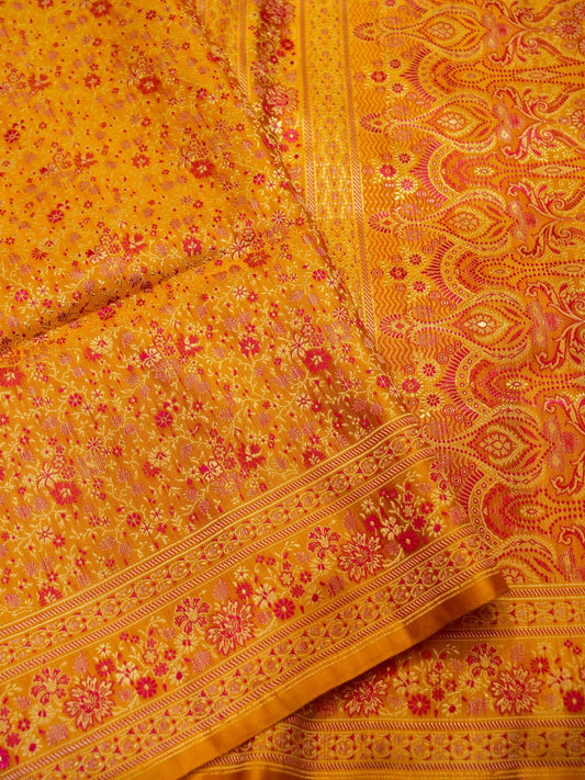 Pure Banarasi Handloom Katan Tanchui Saree