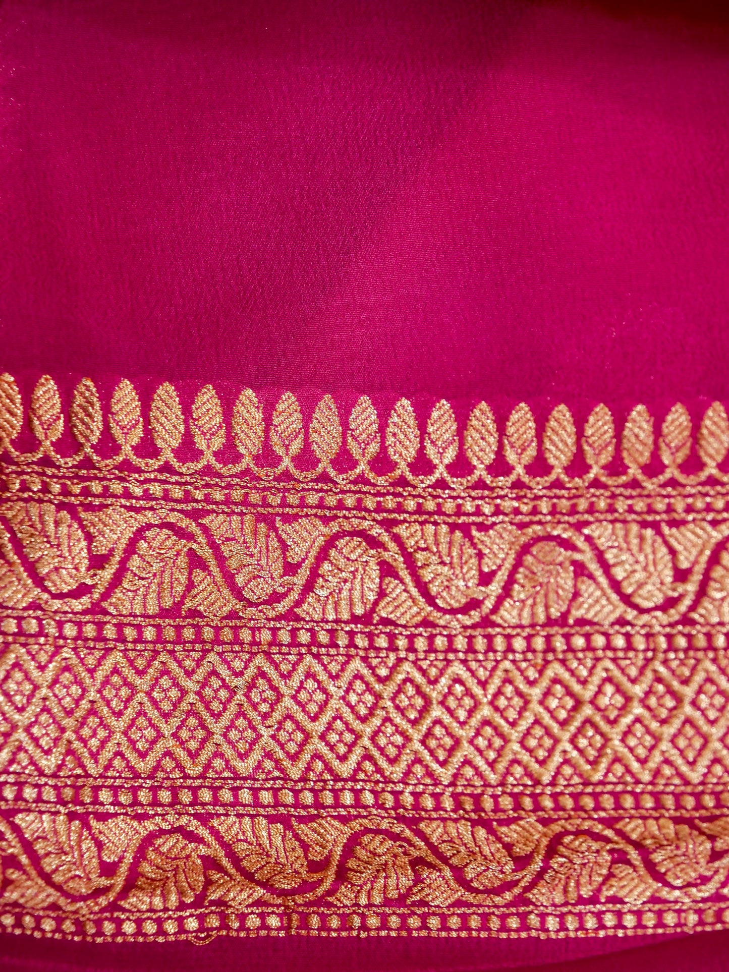 Pure Banarasi Handloom Khaddi Georgette Real Zari Boota Saree
