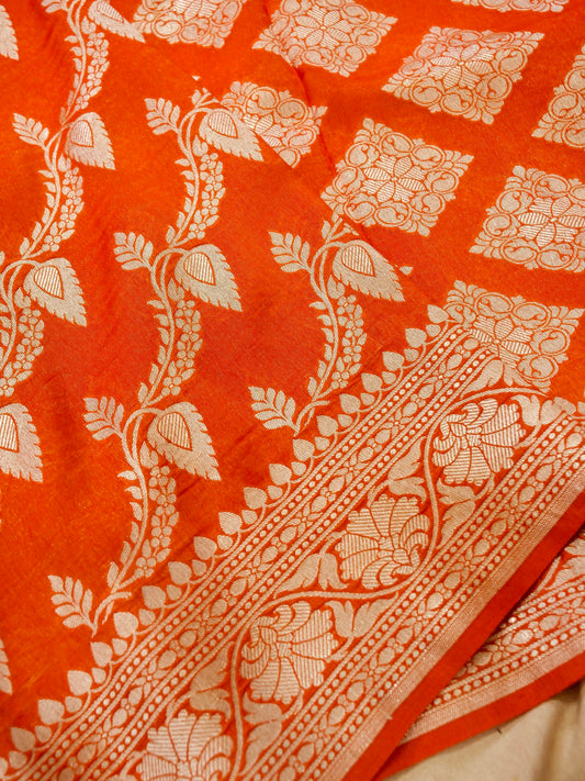 Pure Banarasi Handloom Ektara Georgette Saree