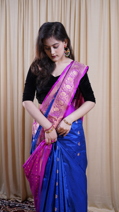 Pure Banarasi Handloom Katan Boota Saree