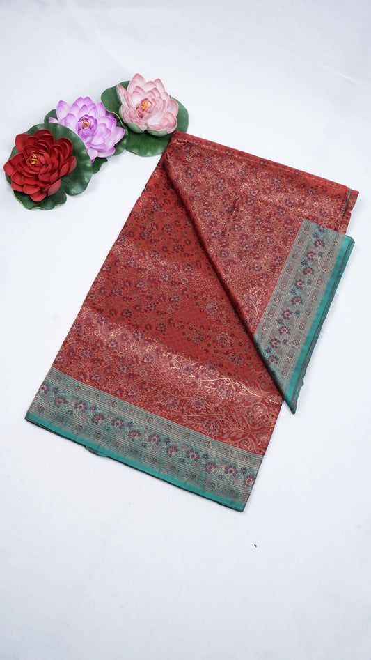 Pure Banarasi Handloom Katan Tanchui Saree