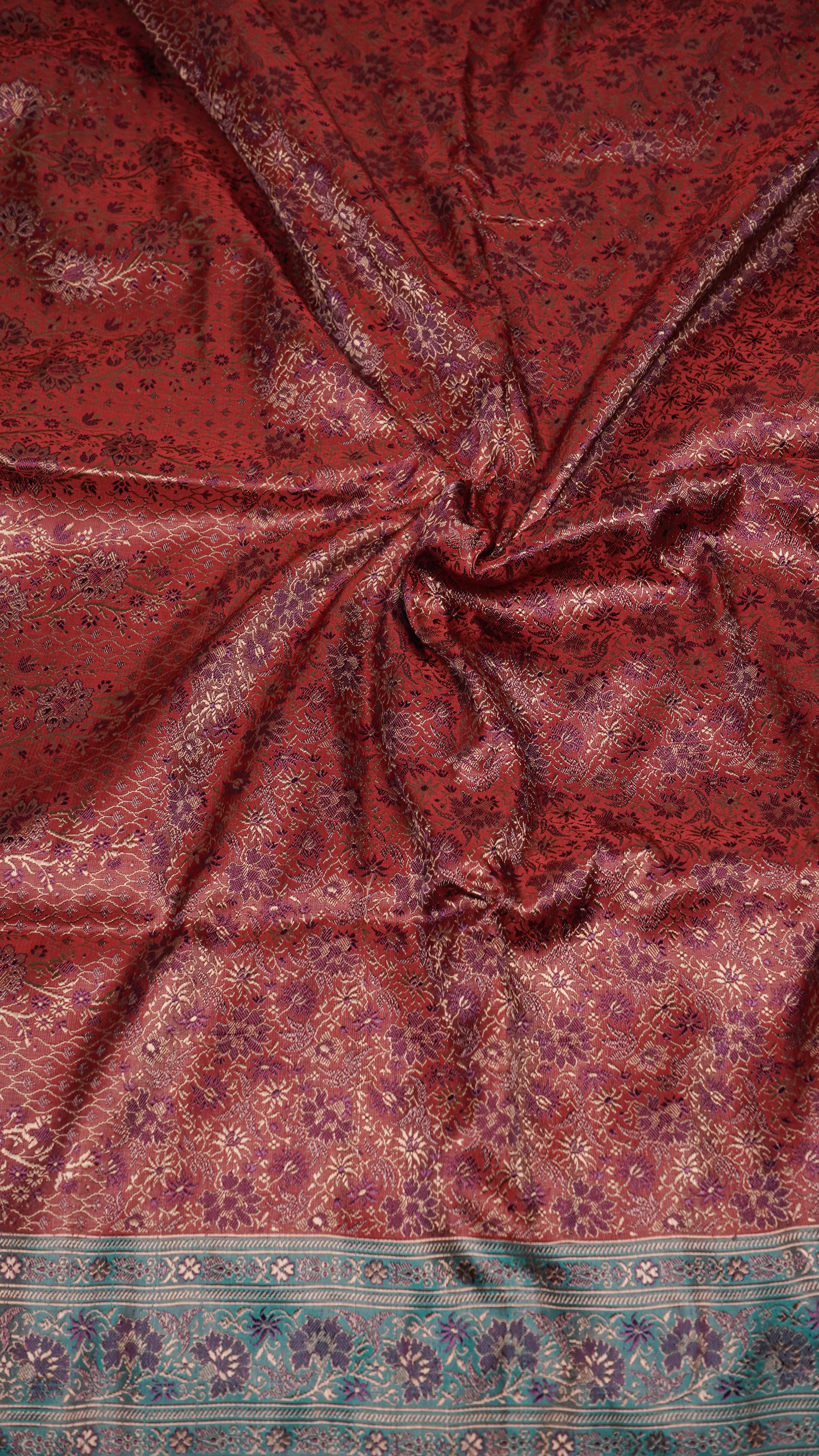 Pure Banarasi Handloom Katan Tanchui Saree