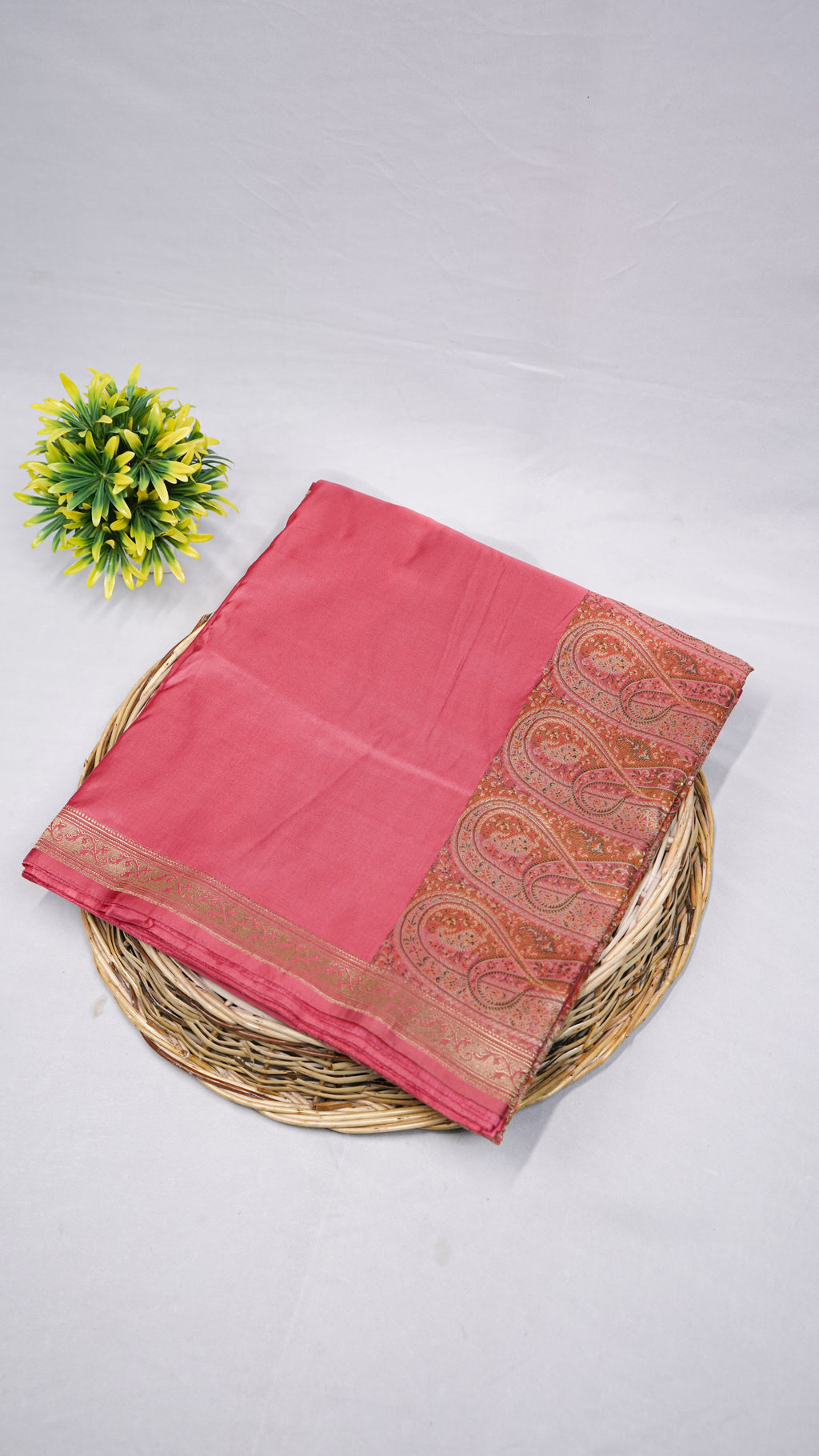 Pure Banarasi Handloom Katan Jamawar Valkalam Saree