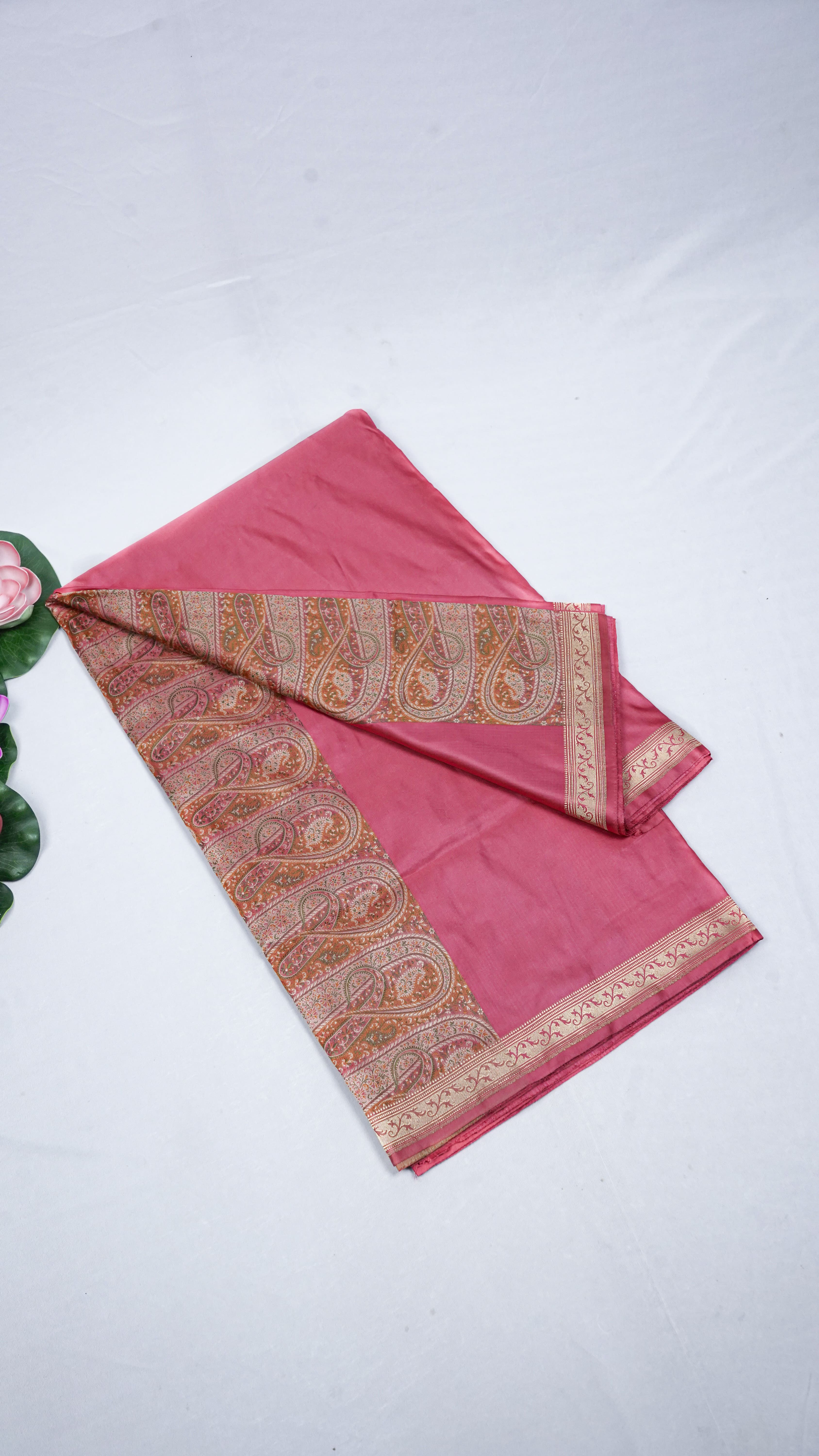 Pure Banarasi Handloom Katan Jamawar Valkalam Saree