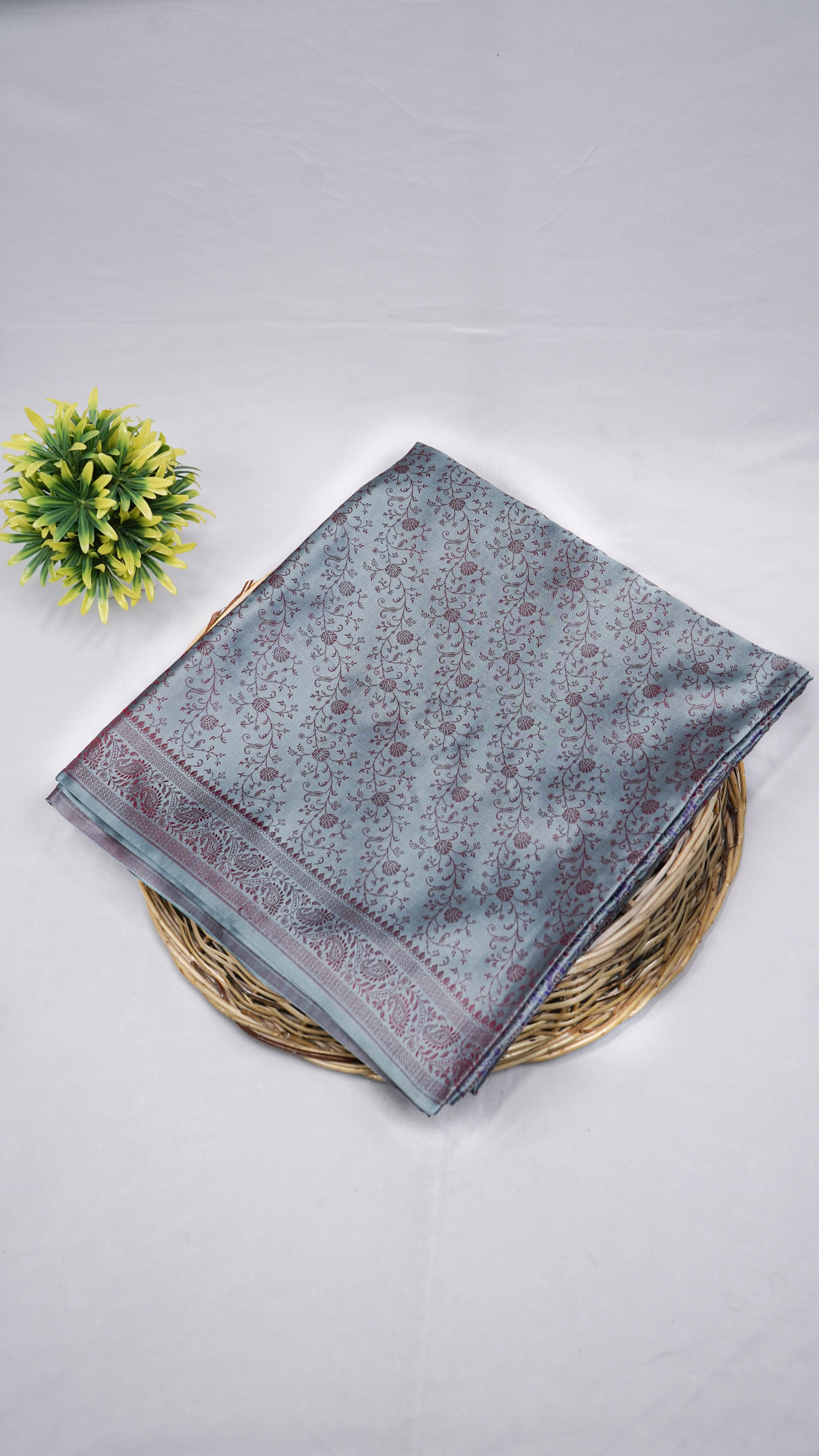 Pure Banarasi Handloom Katan Pashmina Saree
