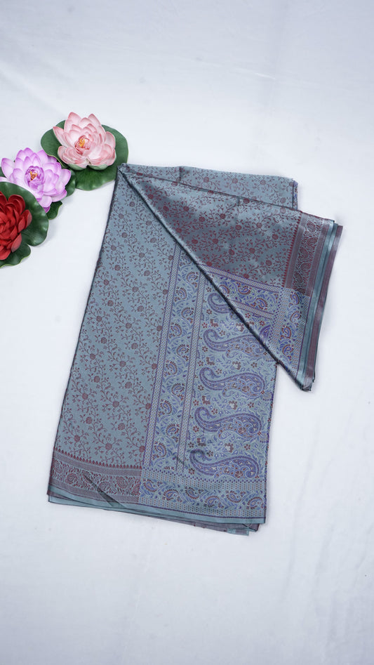 Pure Banarasi Handloom Katan Pashmina Saree