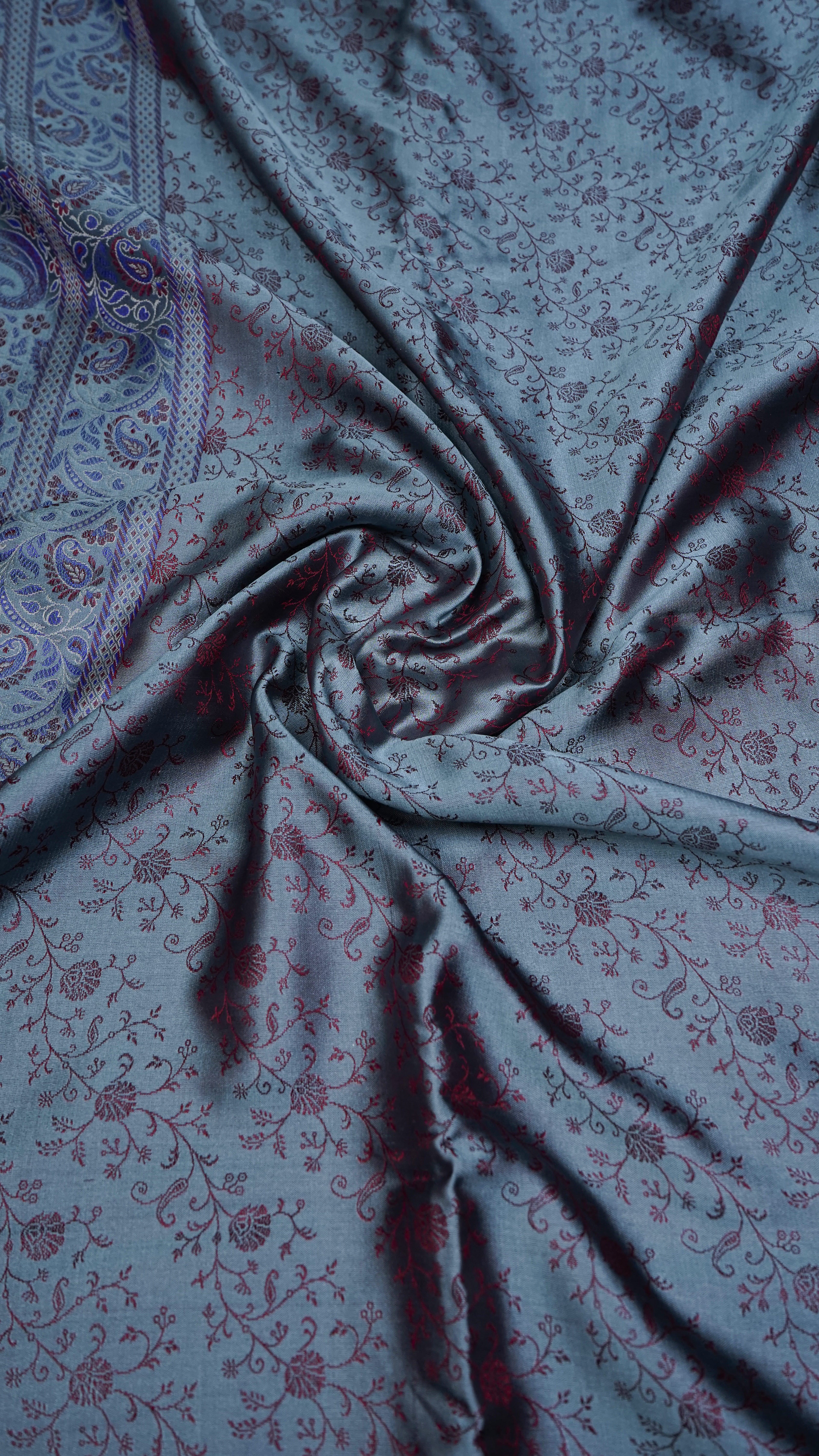 Pure Banarasi Handloom Katan Pashmina Saree