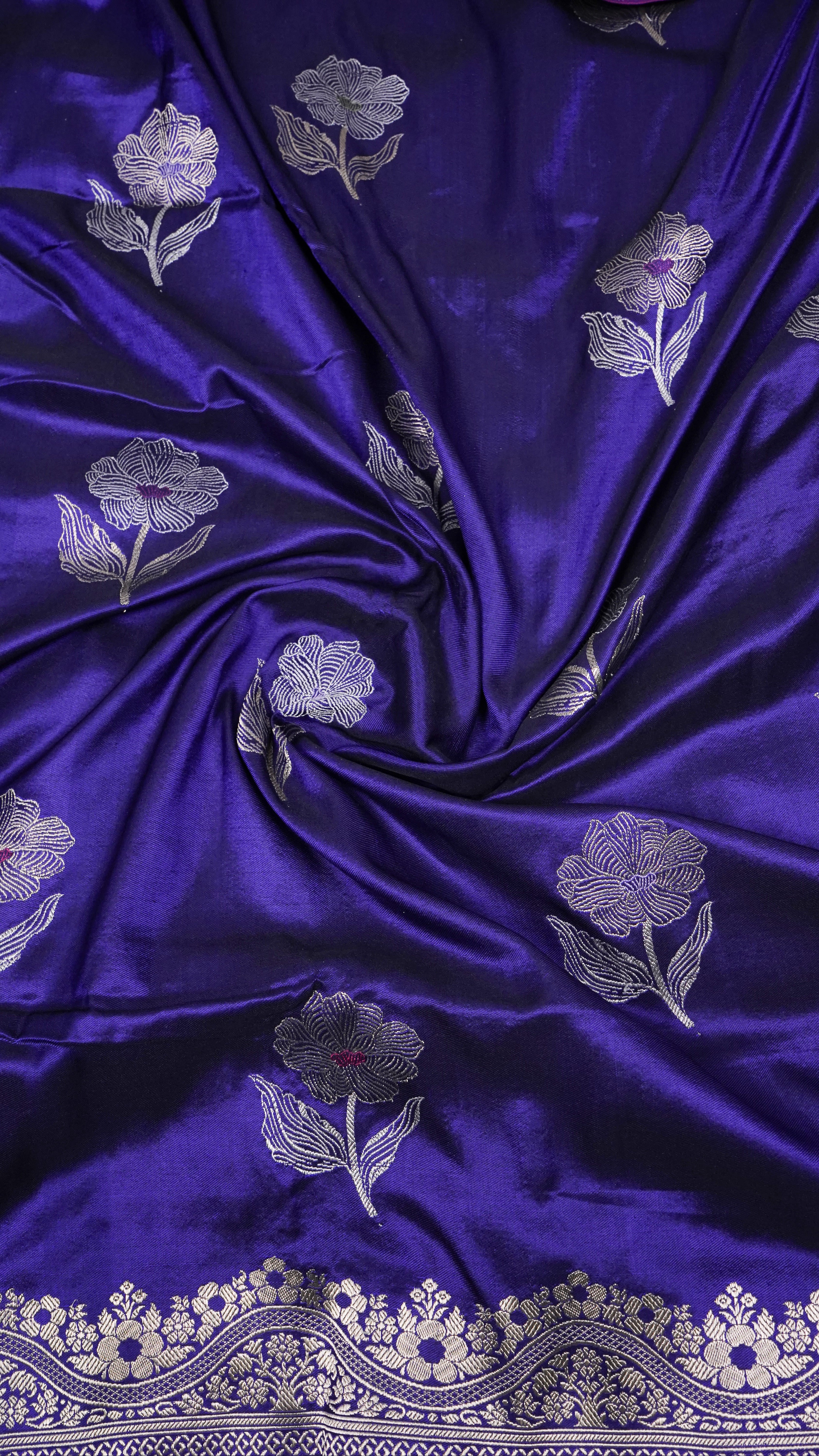 Pure Banarasi Handloom Katan Designer Saree
