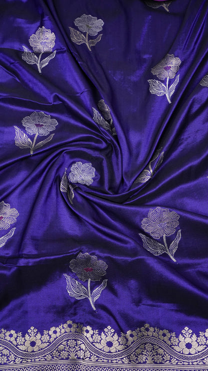 Pure Banarasi Handloom Katan Designer Saree