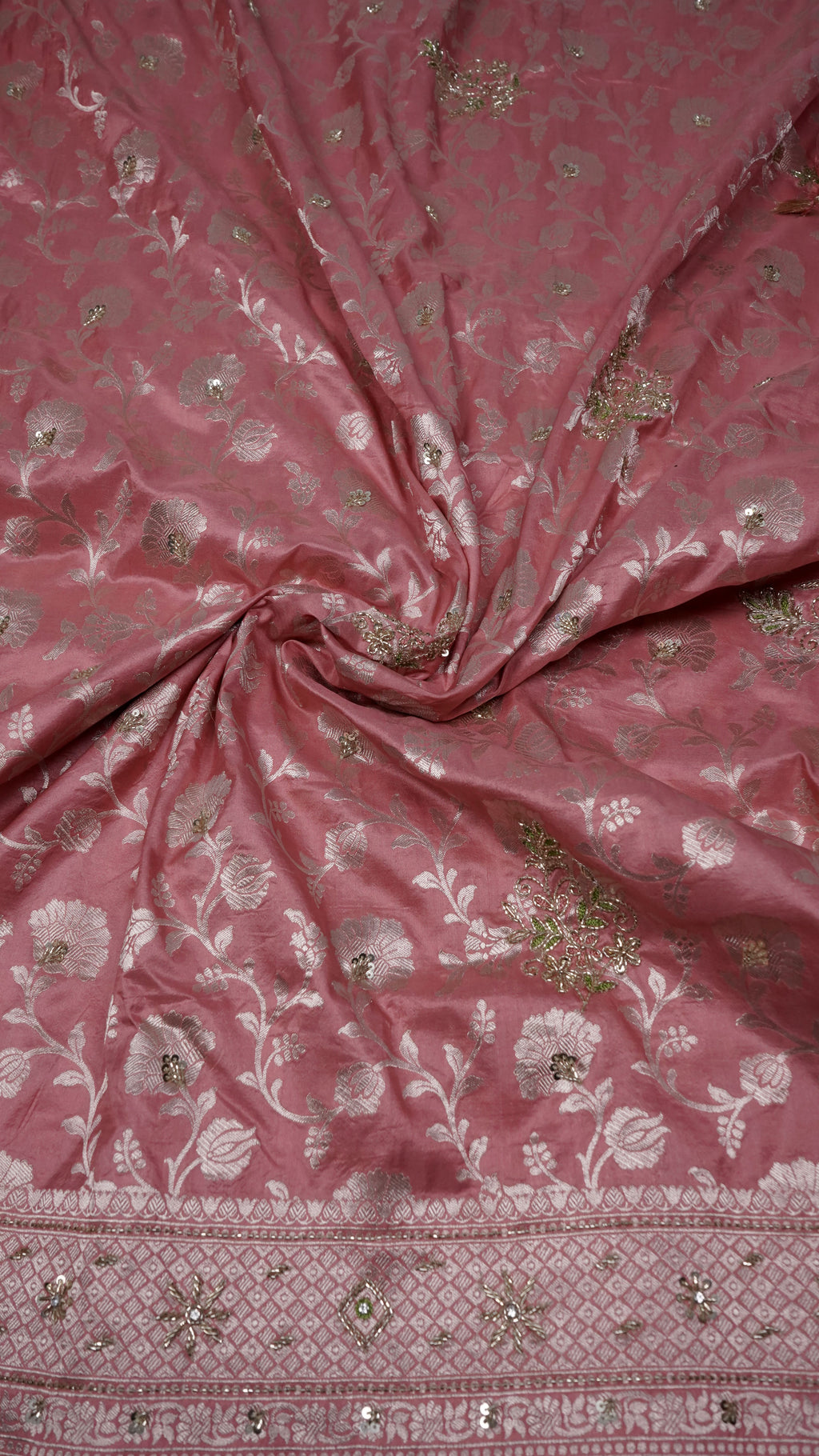 Pure Banarasi Handloom Katan Handwork Saree