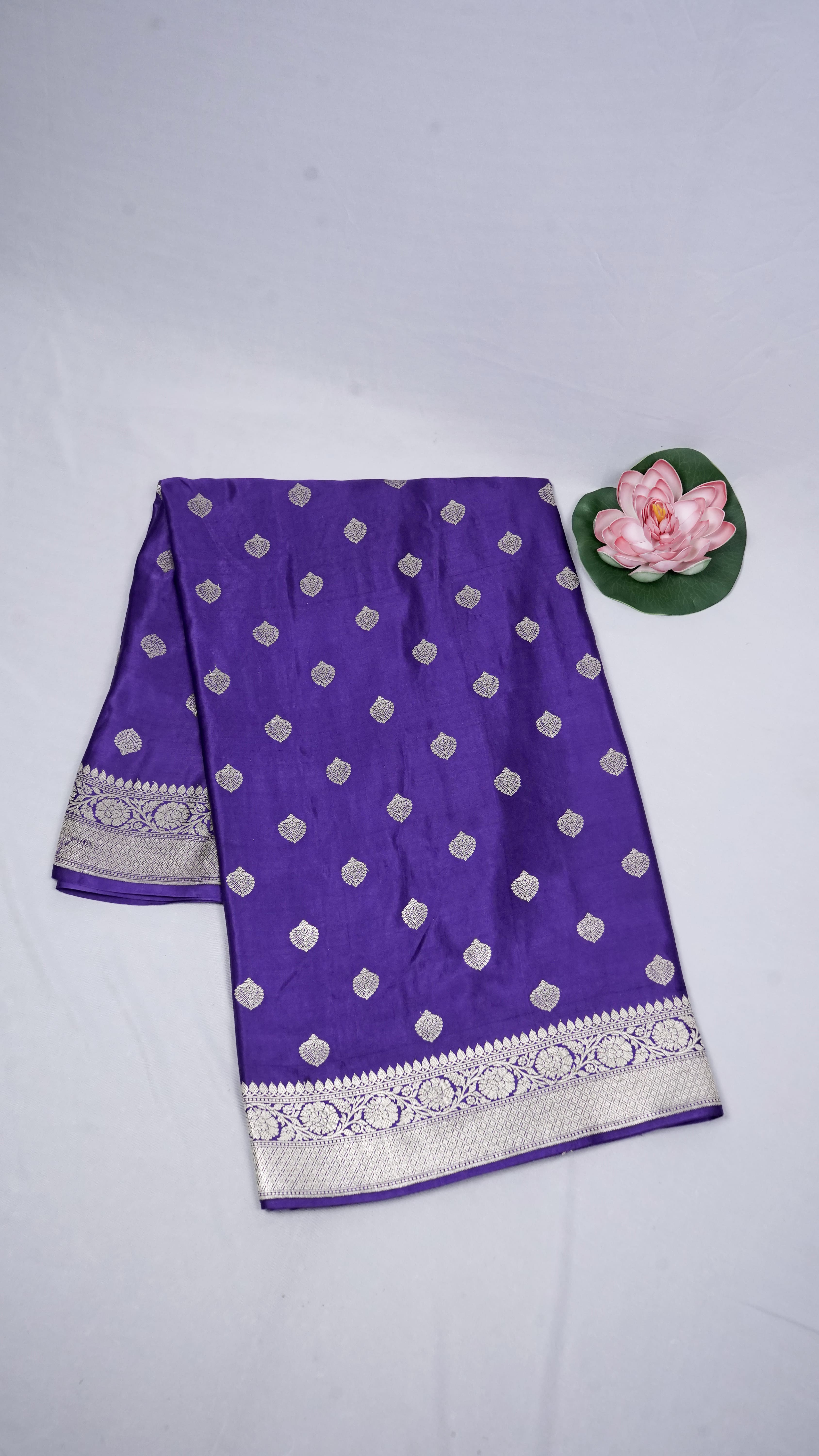 Pure Banarasi Handloom Katan Mashru Silk Saree