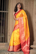 Pure Banarasi Katan Valkalan Saree