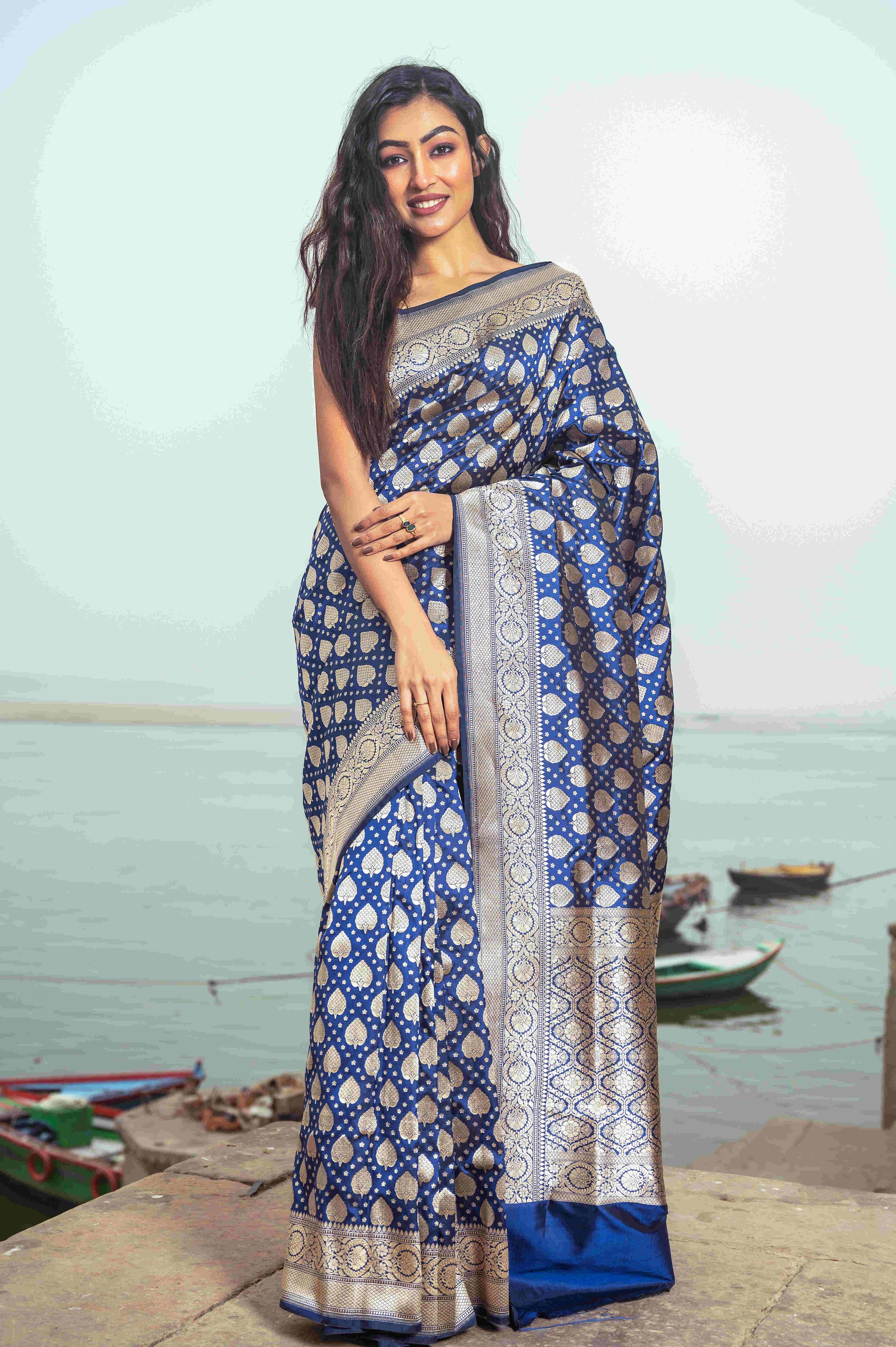 Pure Banrasi Jaal Work Patola Saree