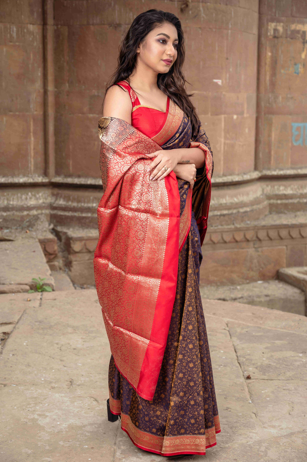 Pure Banarasi Katan Tanchuai Saree