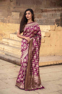 Pure Banarasi Katan Roopa Sona Saree