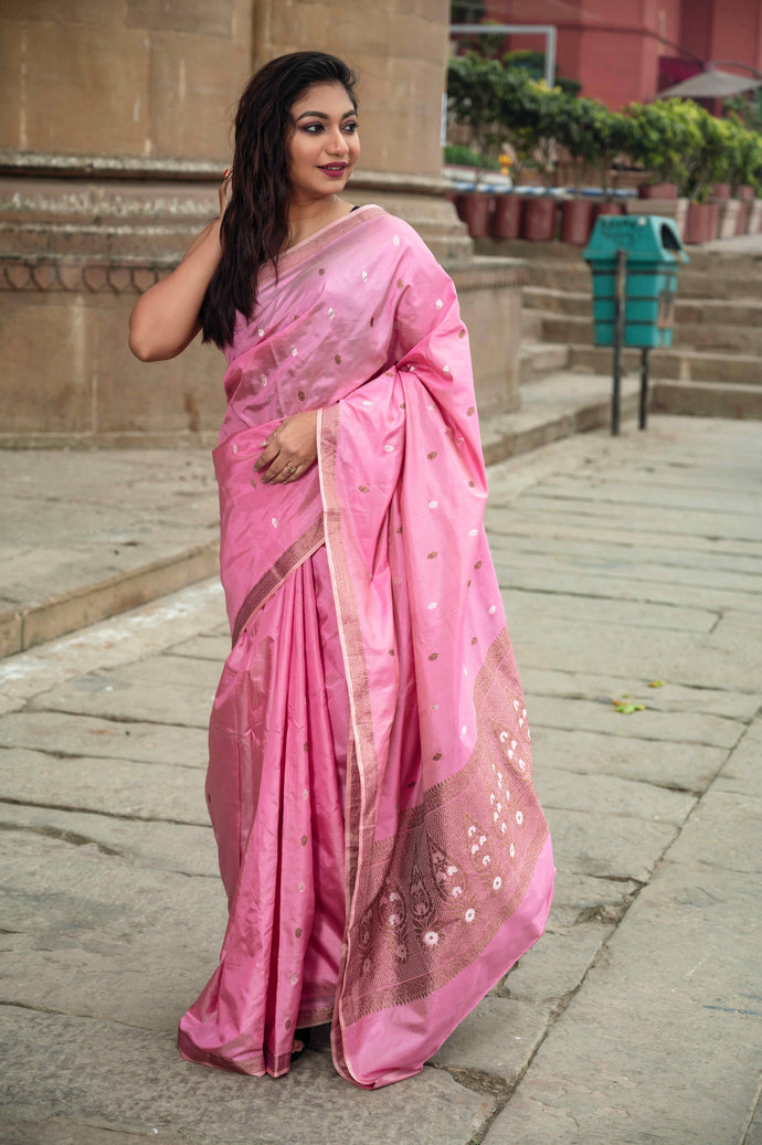 Pure Banarasi Katan Booti Saree