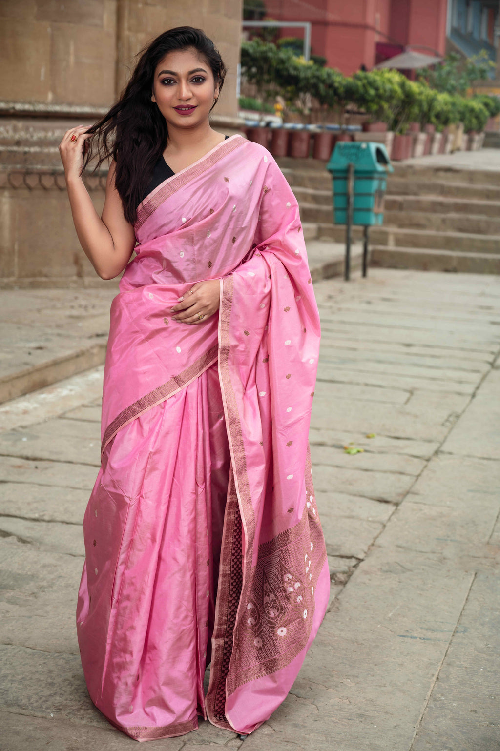 Pure Banarasi Katan Booti Saree