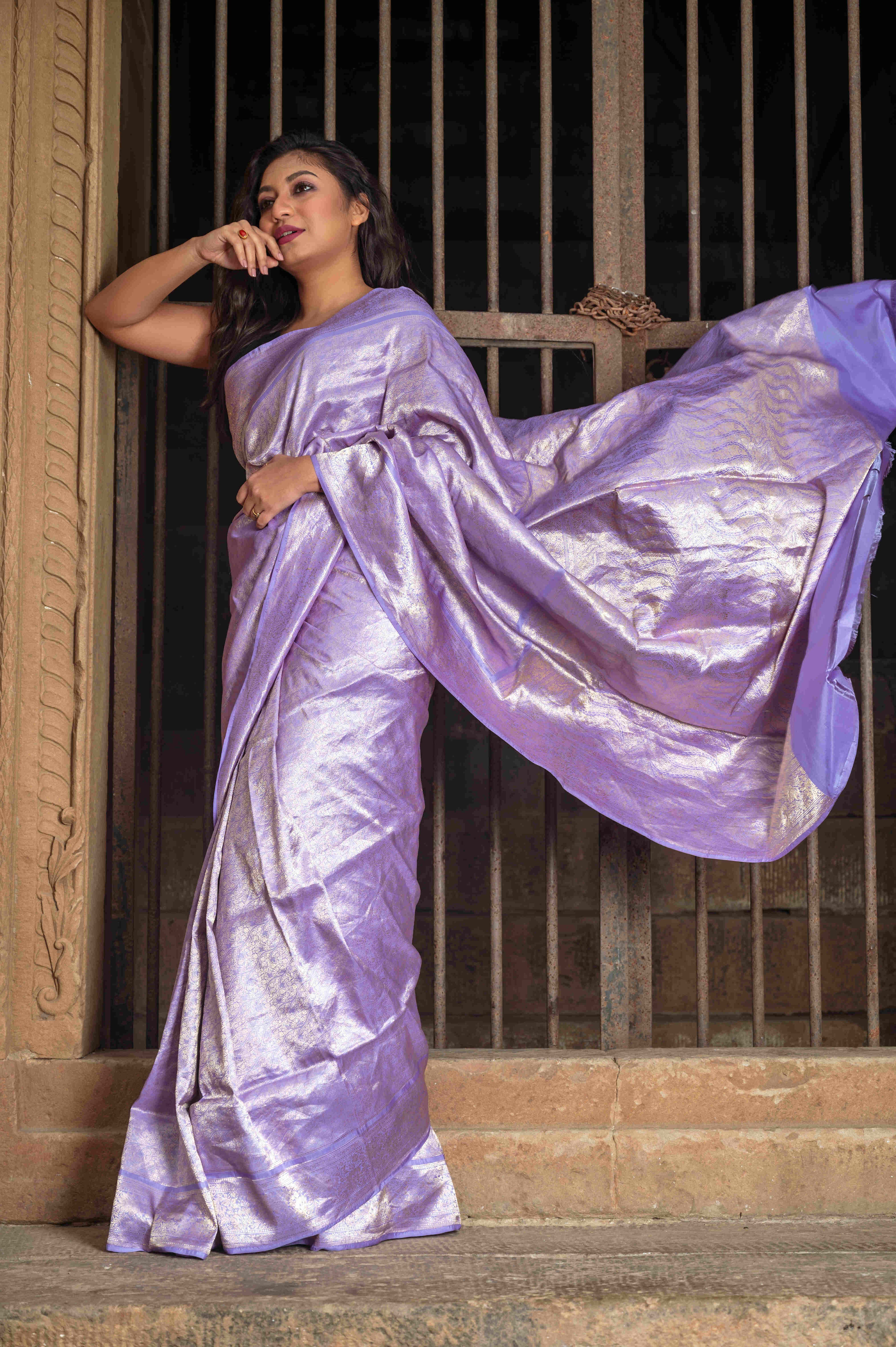Pure Banarasi Katan Brocade Saree