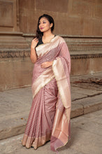 Load image into Gallery viewer, Pure Katan Neelambari Cotton Banarasi Saree
