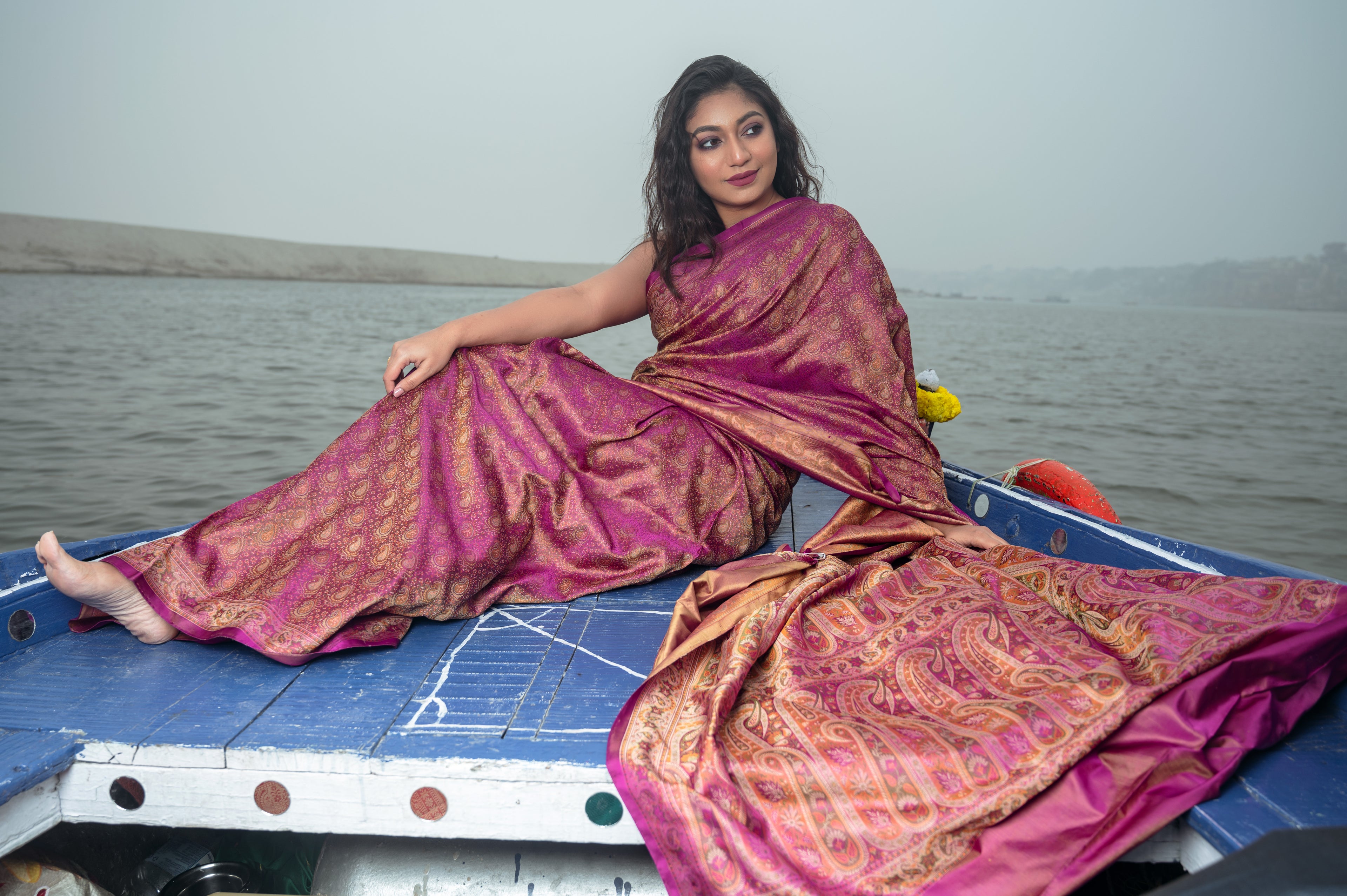 Pure Banarasi Katan Jamawaar Saree