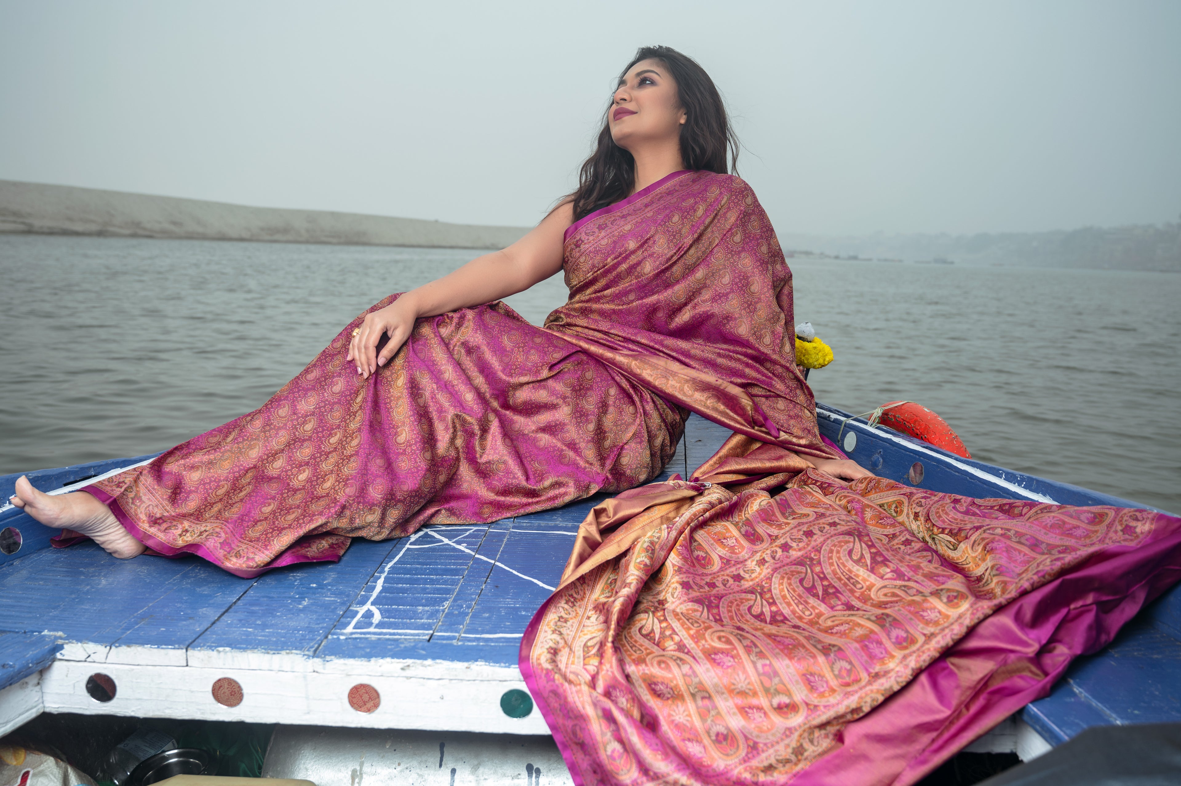 Pure Banarasi Katan Jamawaar Saree