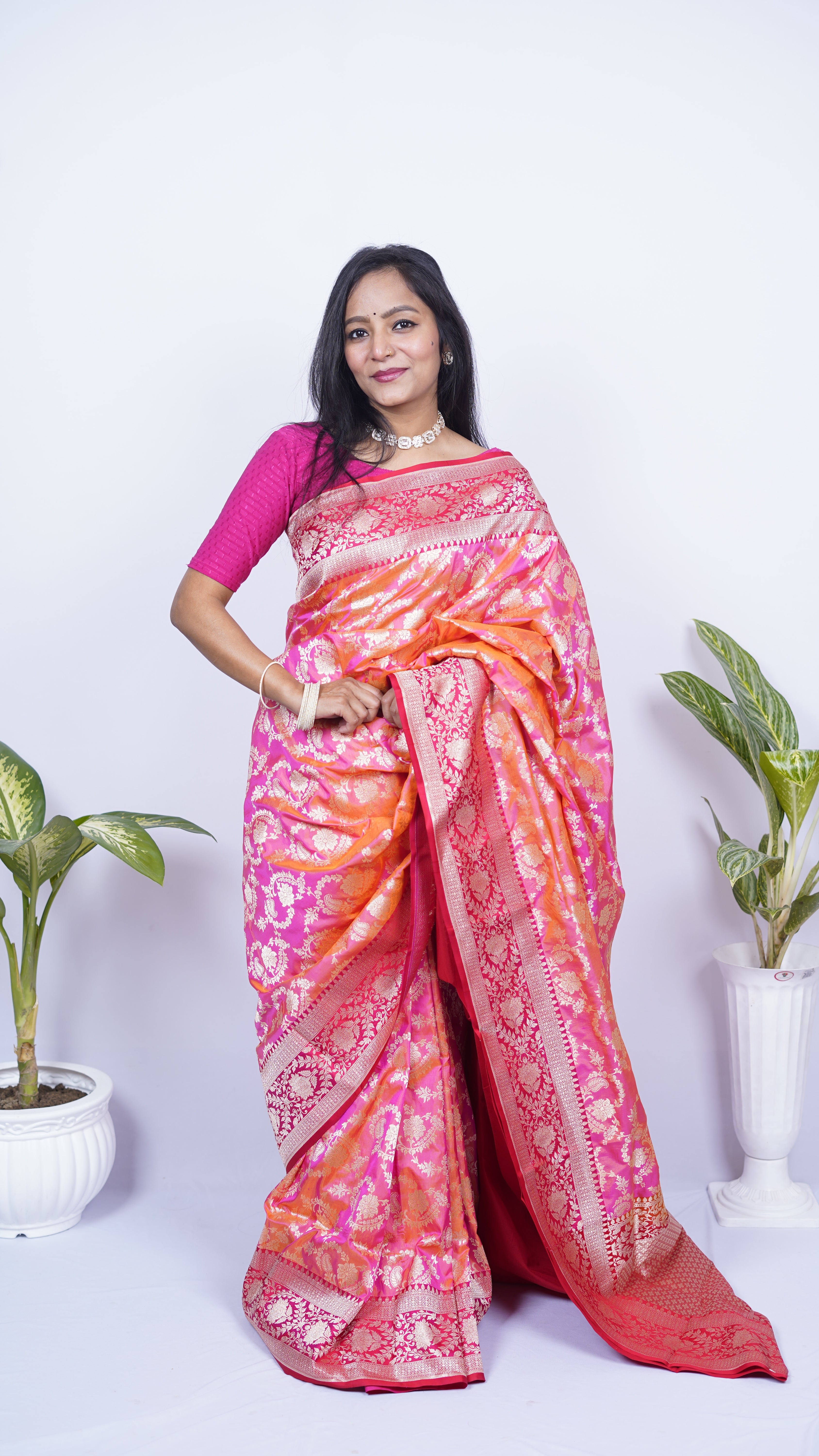 Pure Banarasi Handloom Katan Patola Saree