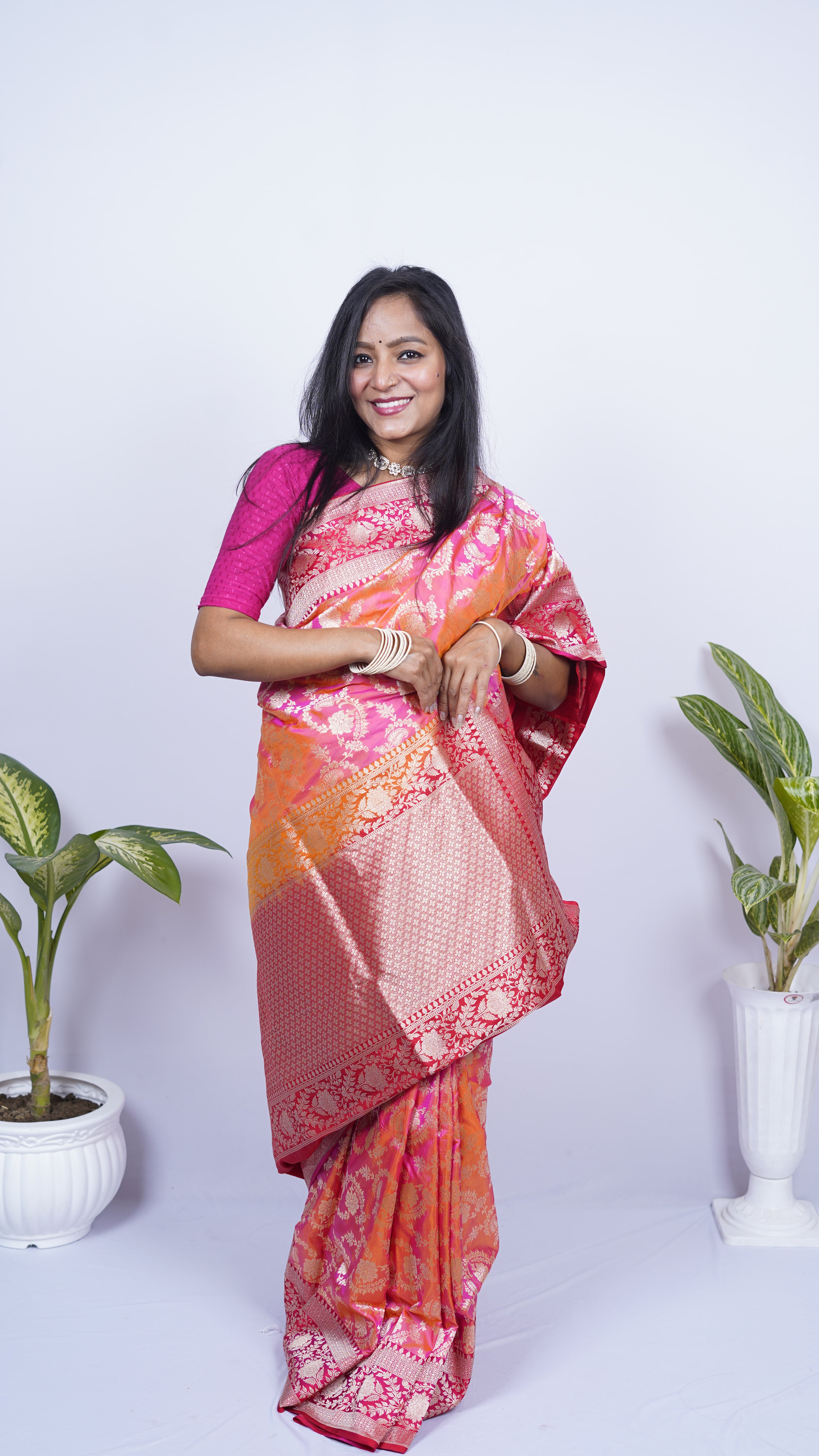 Pure Banarasi Handloom Katan Patola Saree