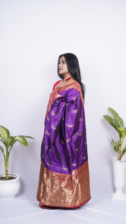 Pure Banarasi Handloom Katan Boota Saree