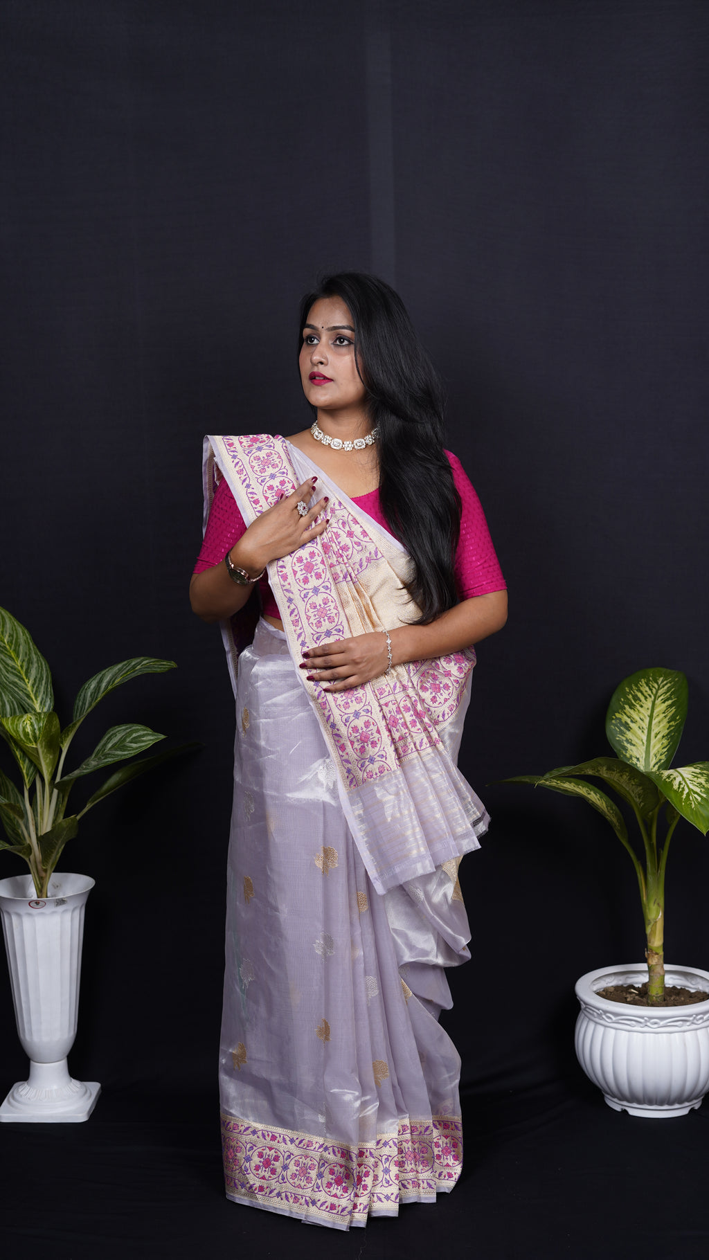 Pure Banarasi Handloom Kadhuwa Tissue Paithani Saree