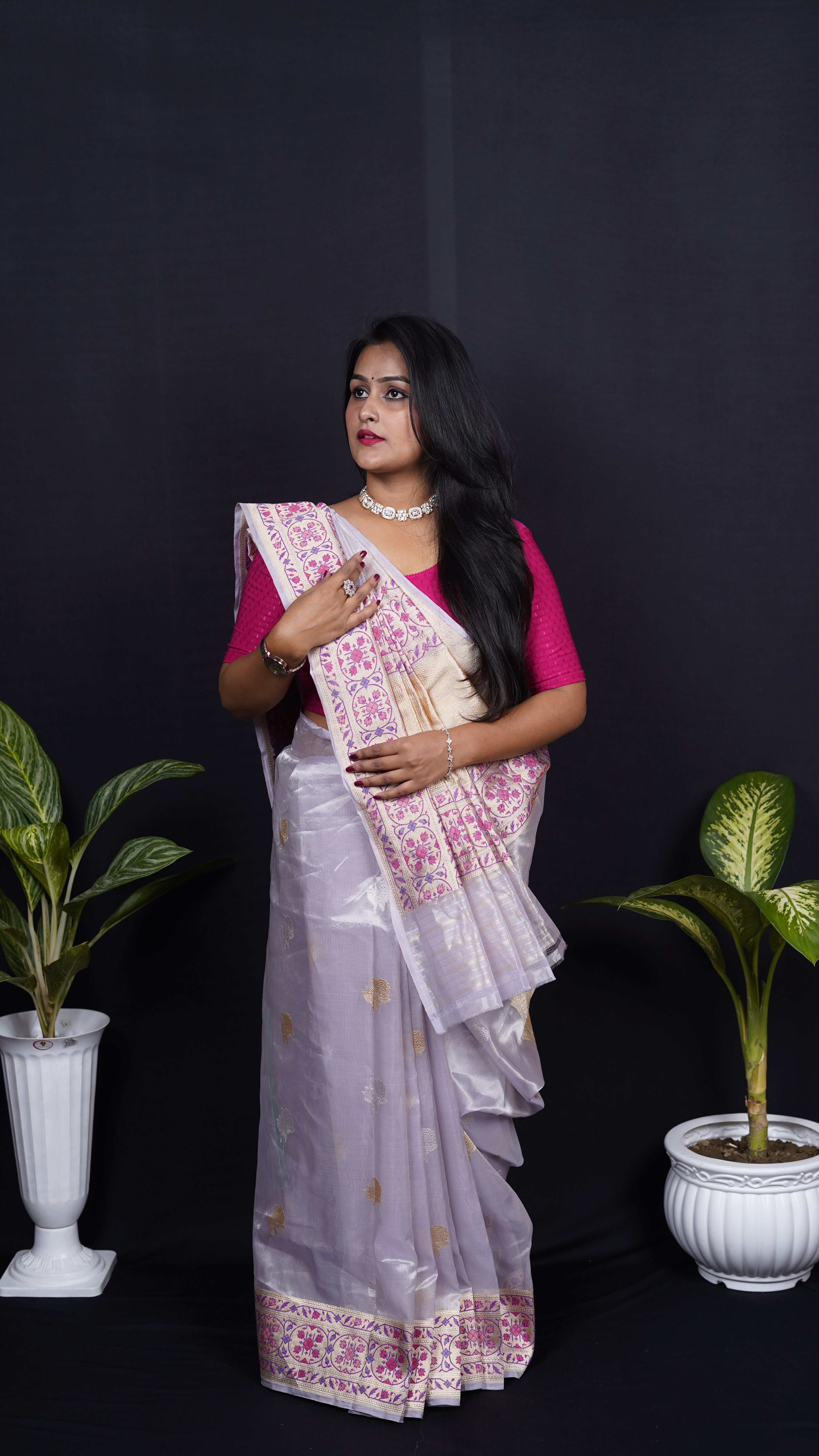 Pure Banarasi Handloom Kadhuwa Tissue Paithani Saree