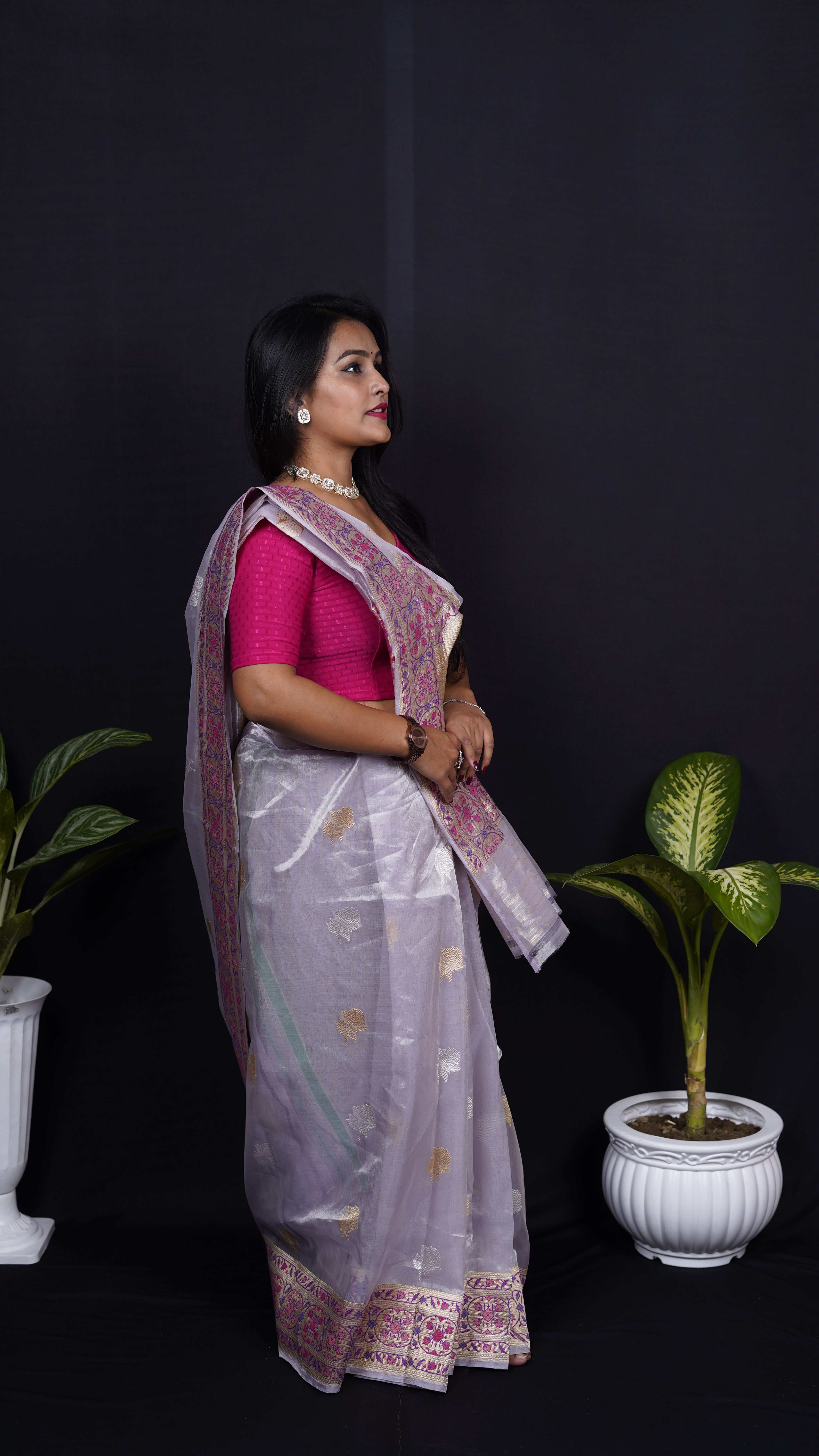 Pure Banarasi Handloom Kadhuwa Tissue Paithani Saree
