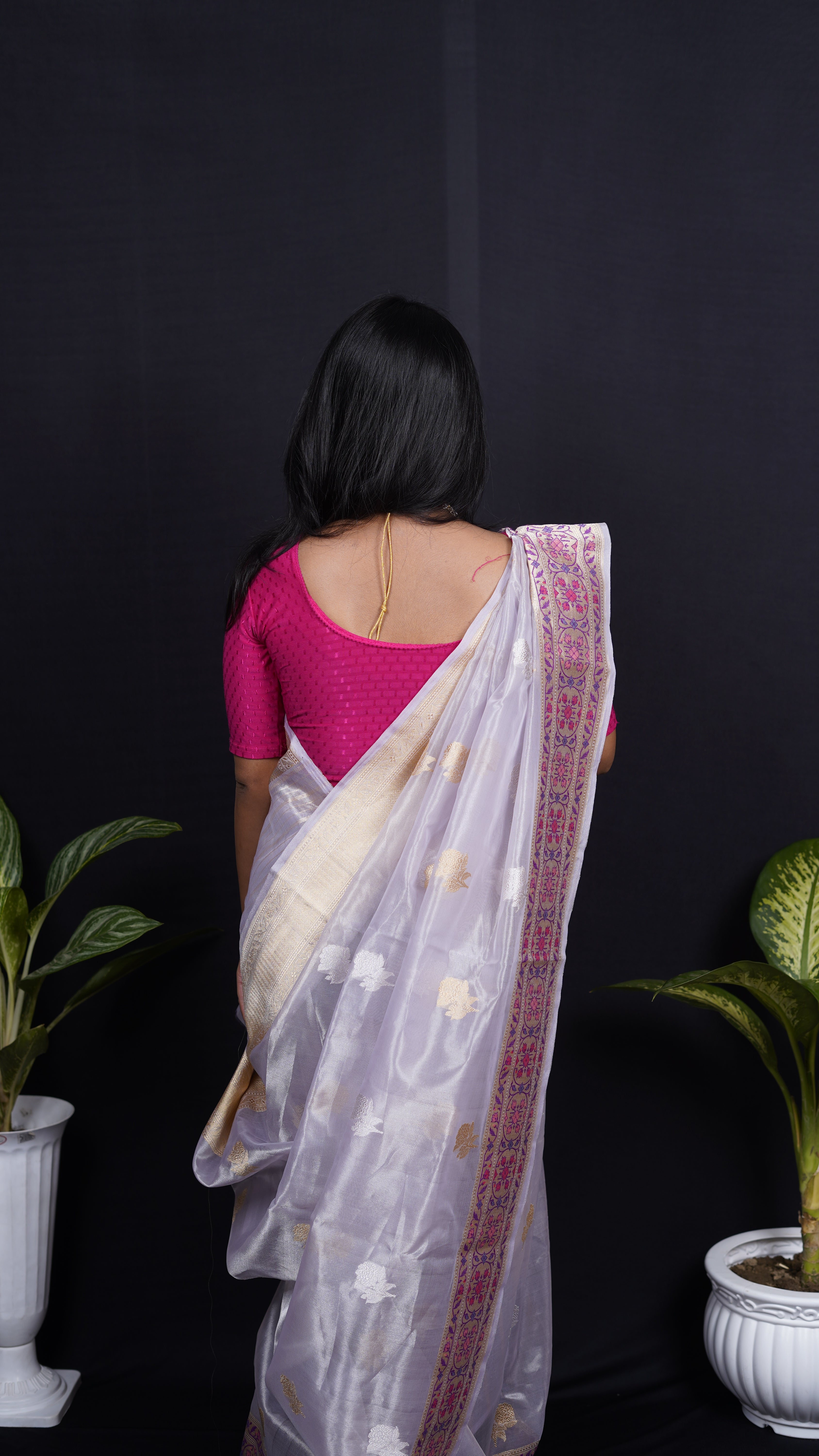 Pure Banarasi Handloom Kadhuwa Tissue Paithani Saree