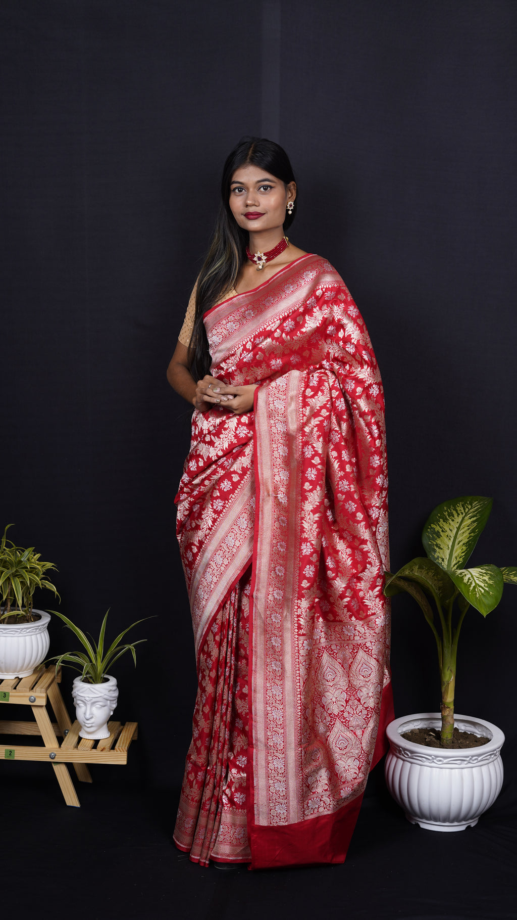 Pure Banarasi Handloom Katan Rupa Sona Patola Saree
