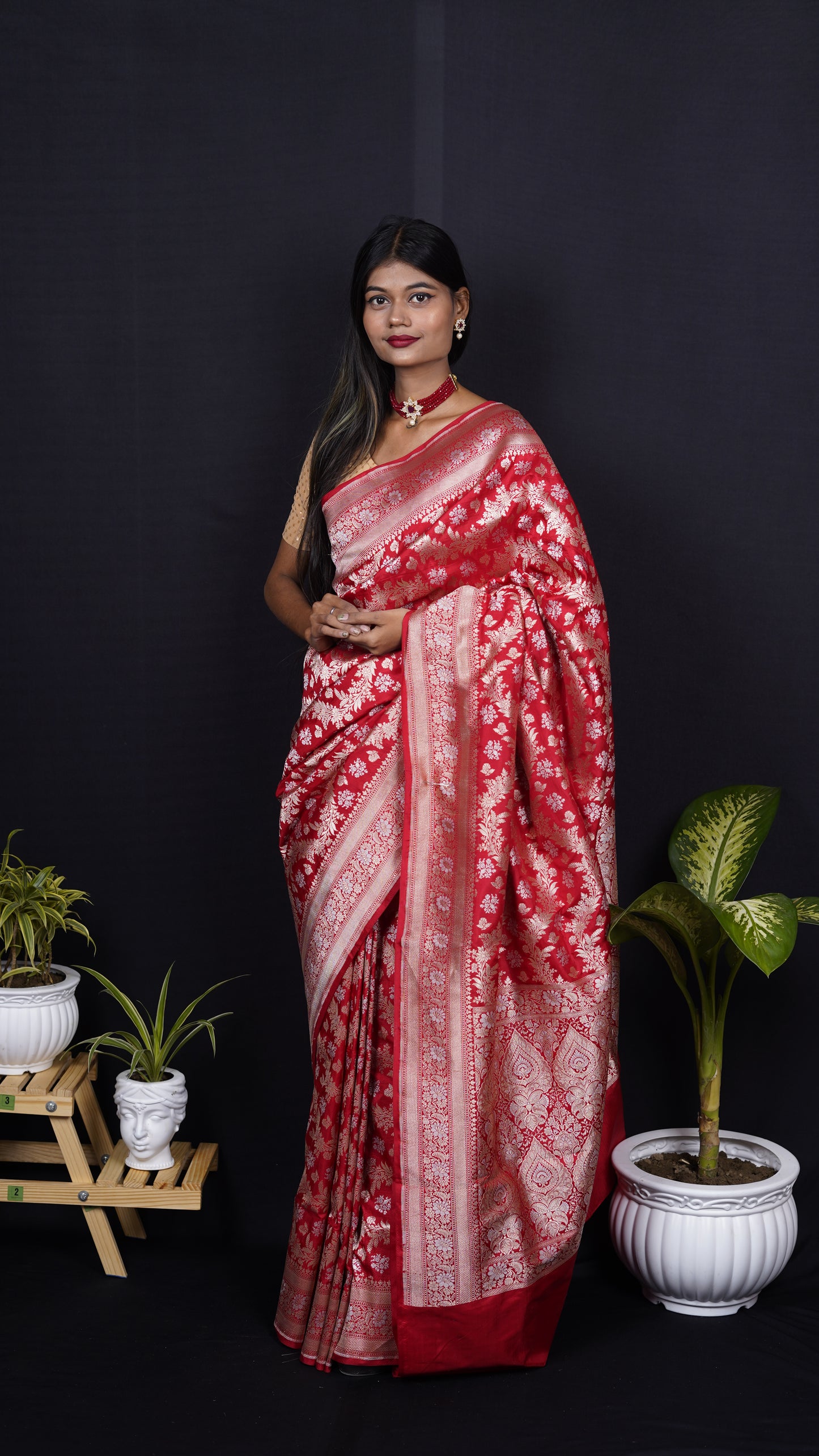 Pure Banarasi Handloom Katan Rupa Sona Patola Saree