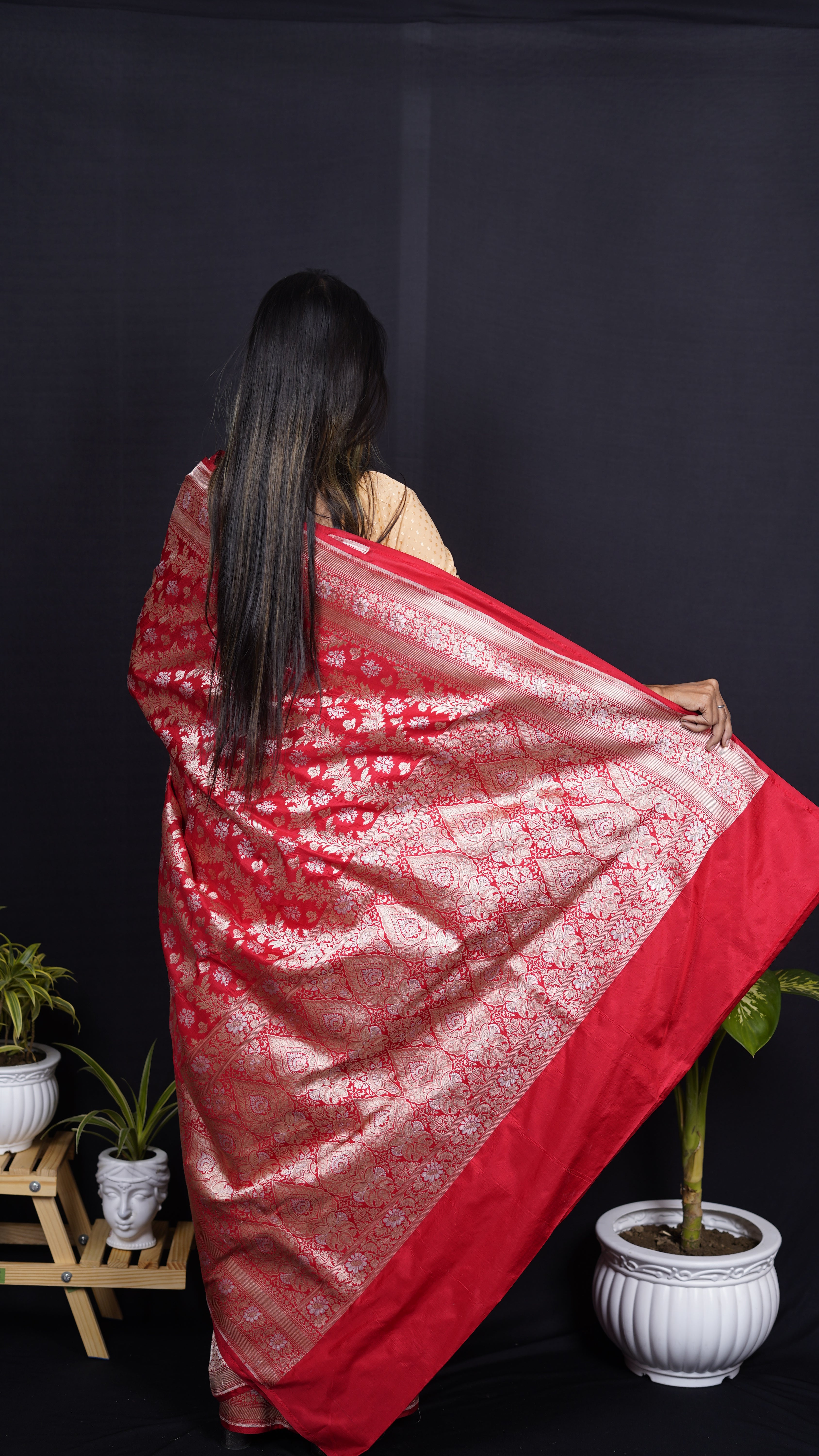 Pure Banarasi Handloom Katan Rupa Sona Patola Saree