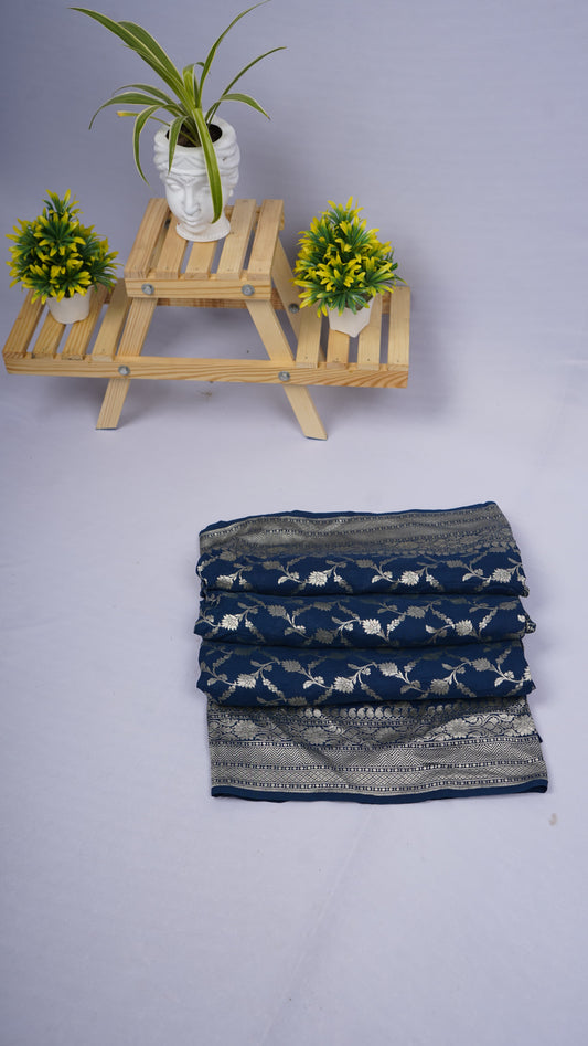 Pure Banarasi Handloom Moonga Georgette Saree