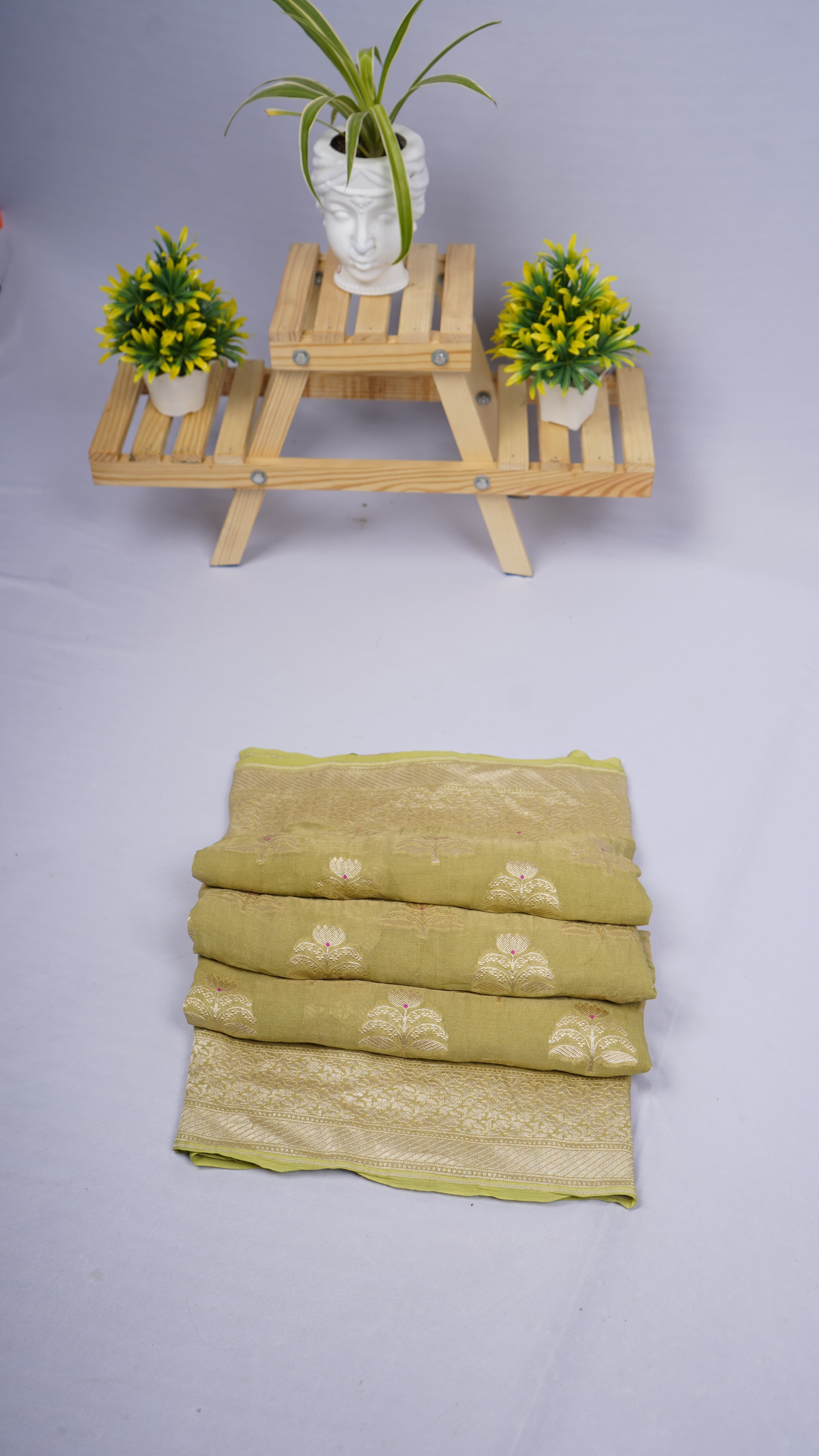 Pure Banarasi Handloom Tissue Georgette Saree