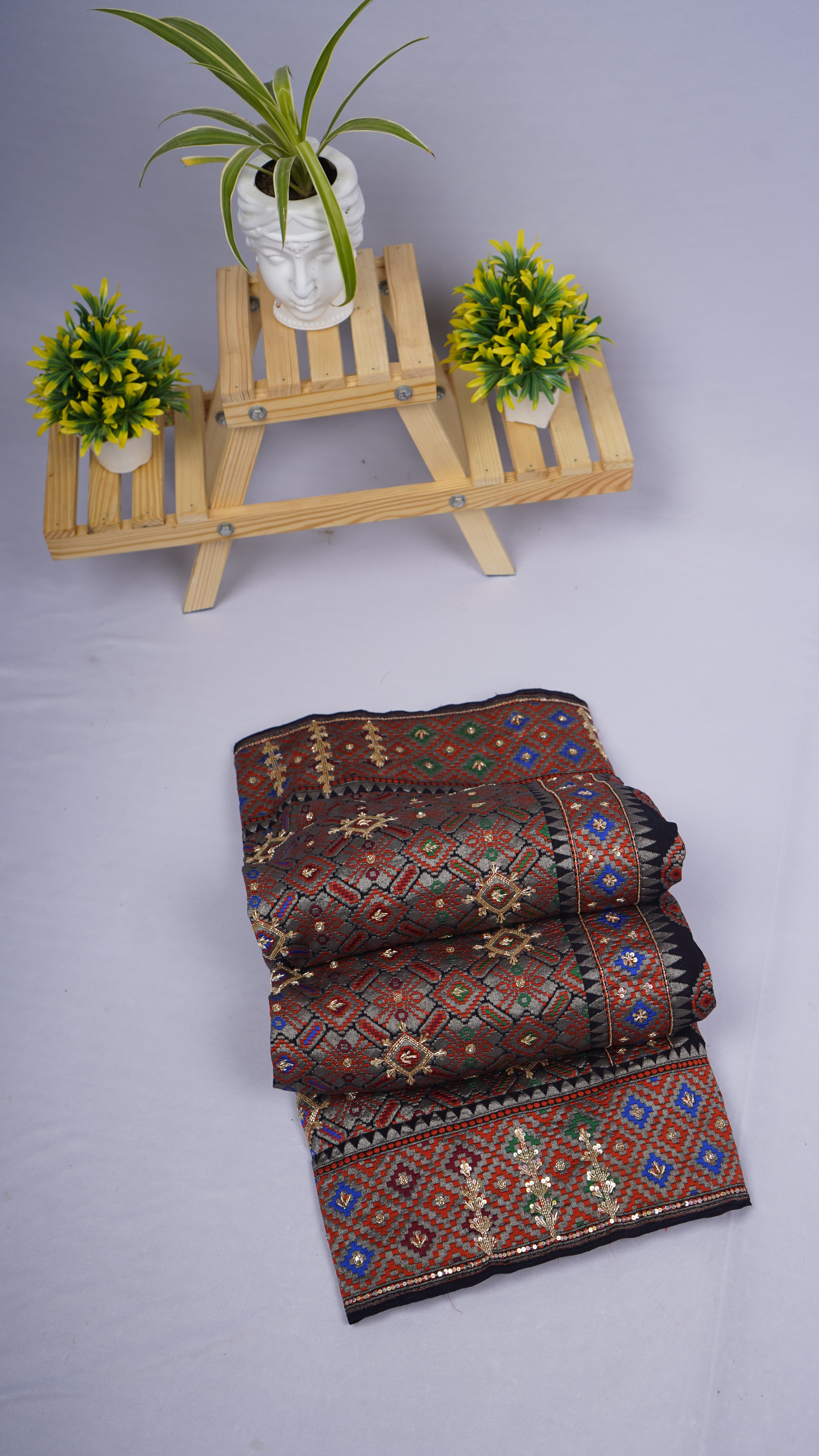 Pure Banarasi Handloom Khaddi Georgette Handwork Saree